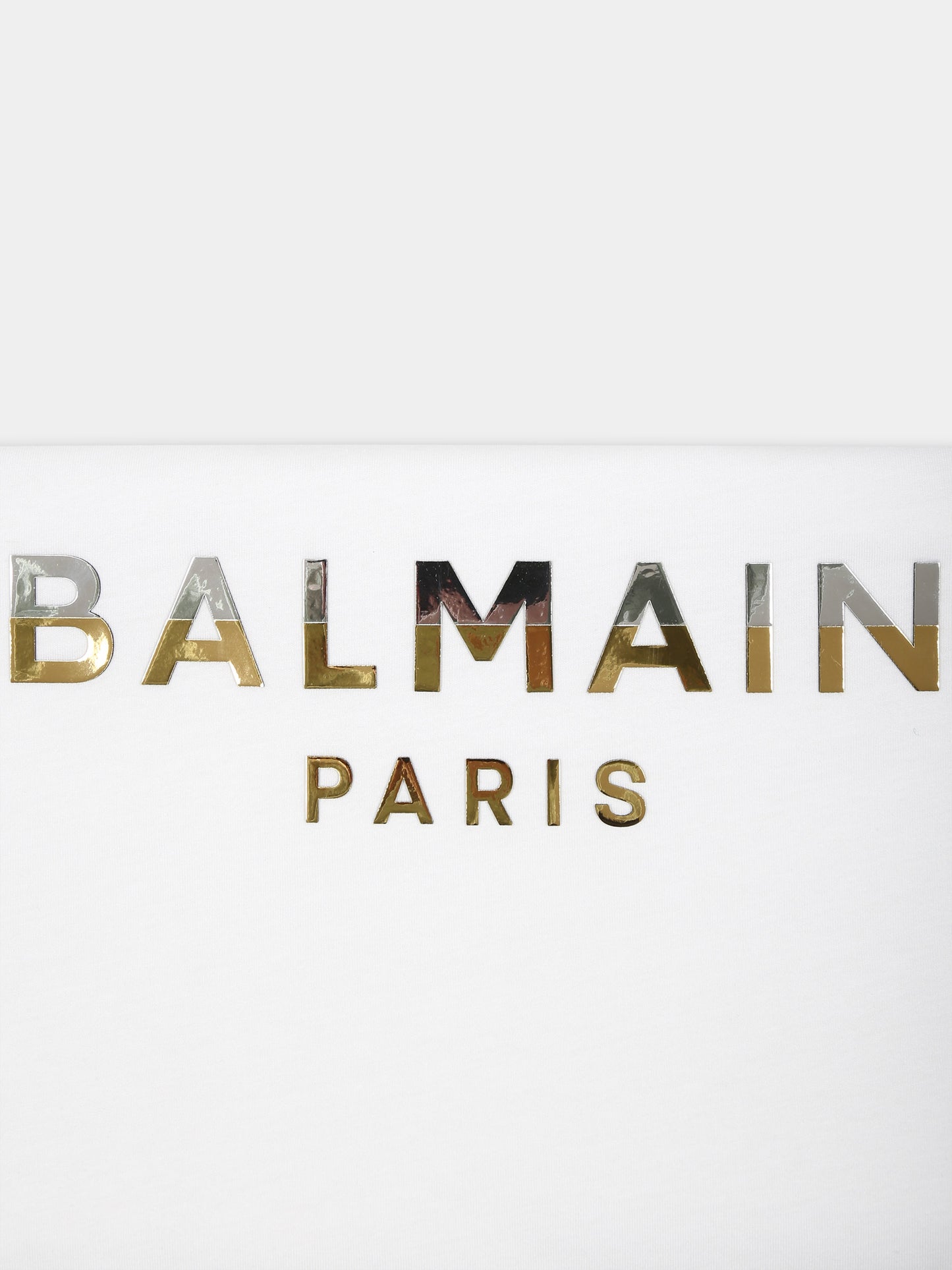 Coperta bianca per neonati con logo,Balmain Kids,BU0520 Z0057 100BG