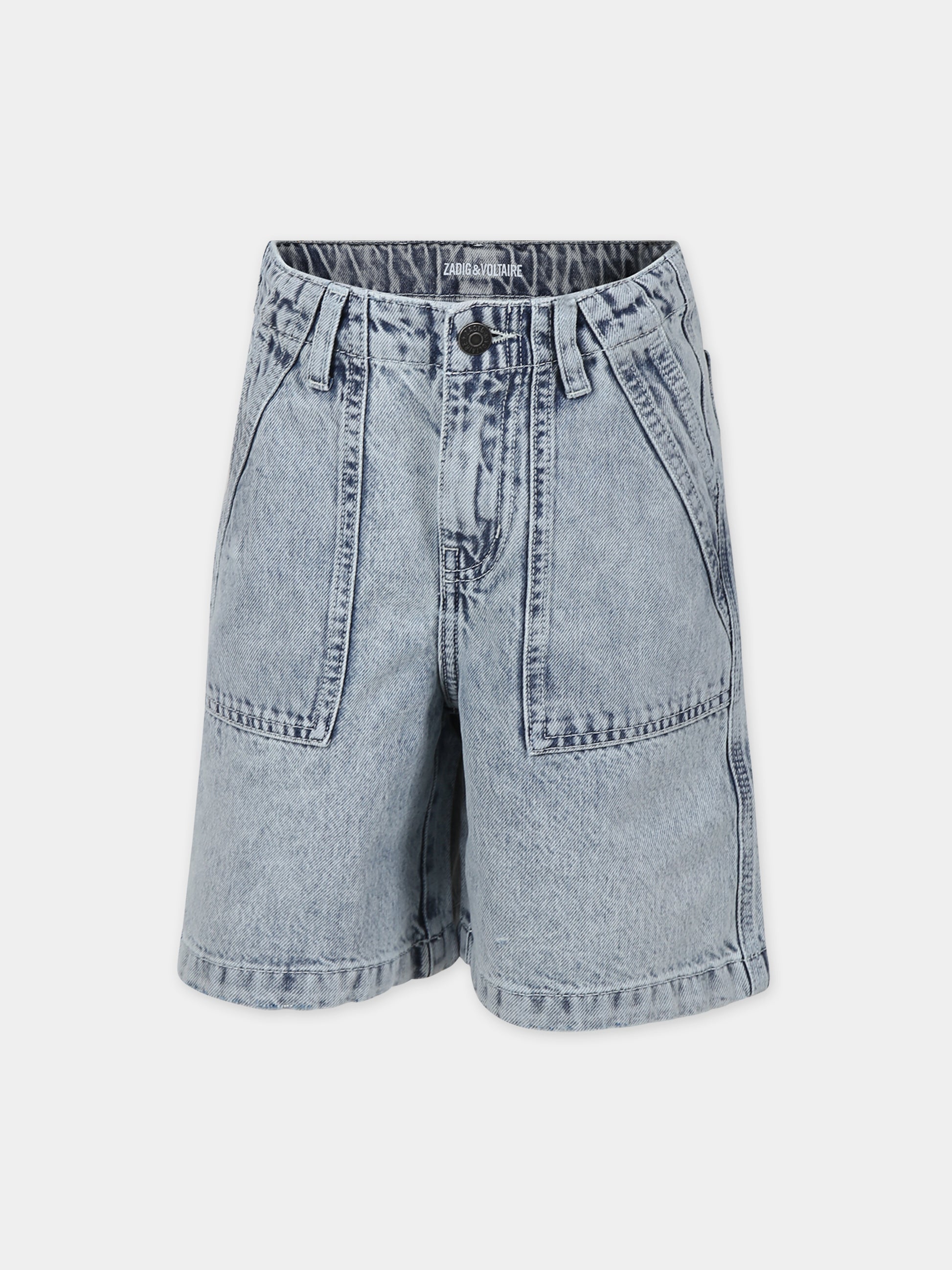 Shorts in denim per bambino,Zadig & Voltaire Kids,X60096 Z04