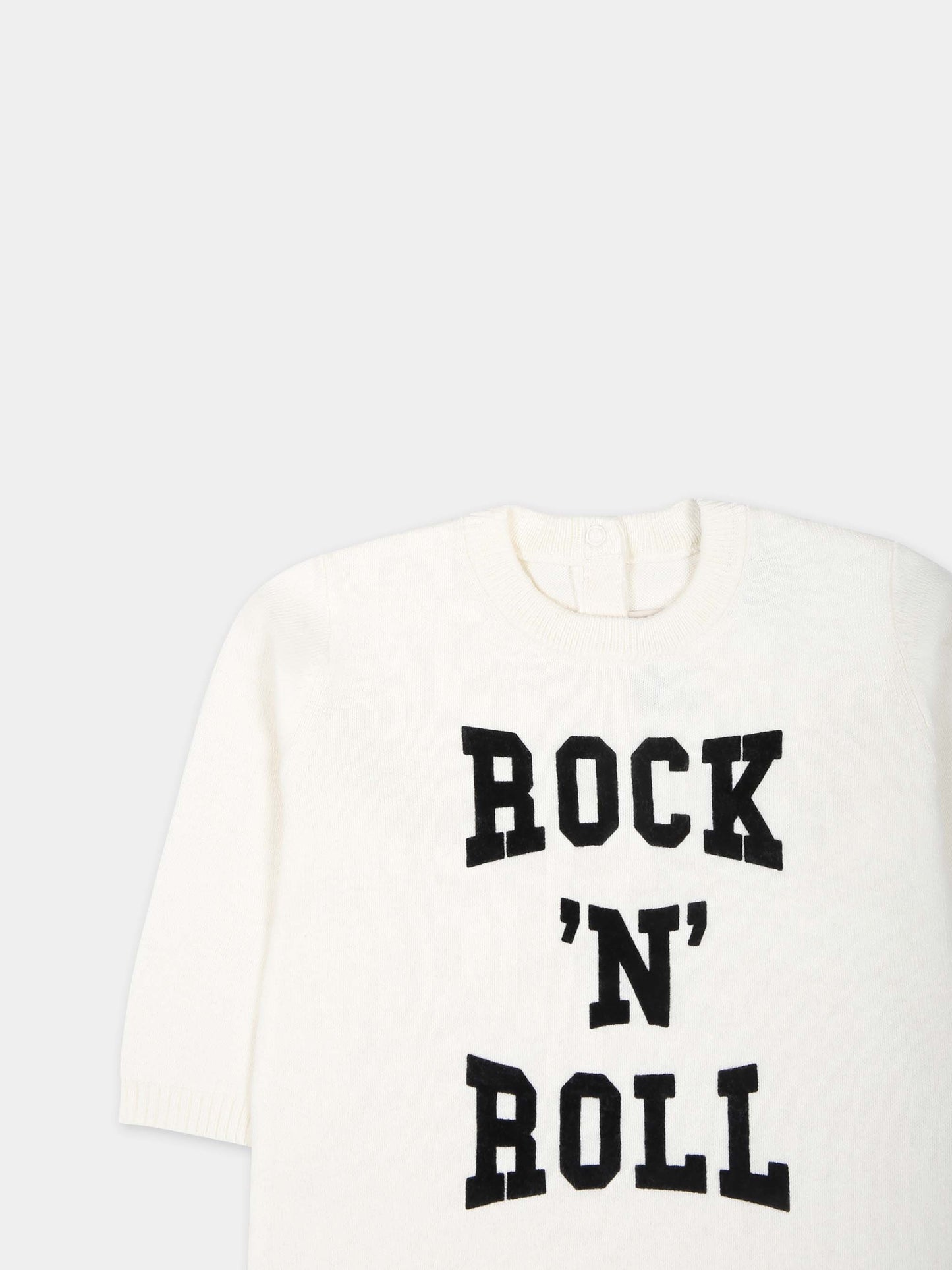 Tutina bianca per neonati con scritta,Zadig & Voltaire Kids,X60057 182