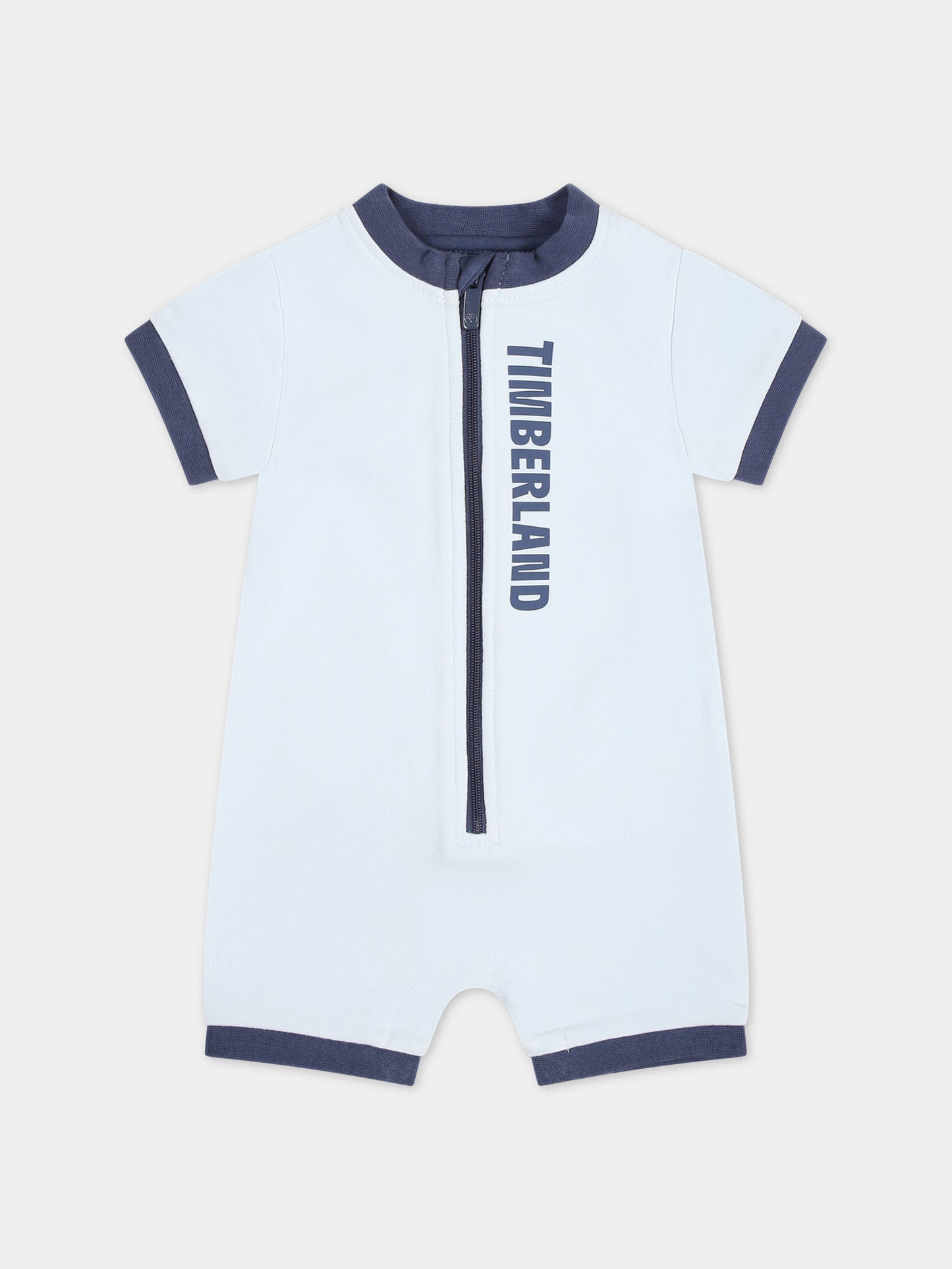Pagliaccetto celeste per neonato con logo,Timberland,T60186 77X