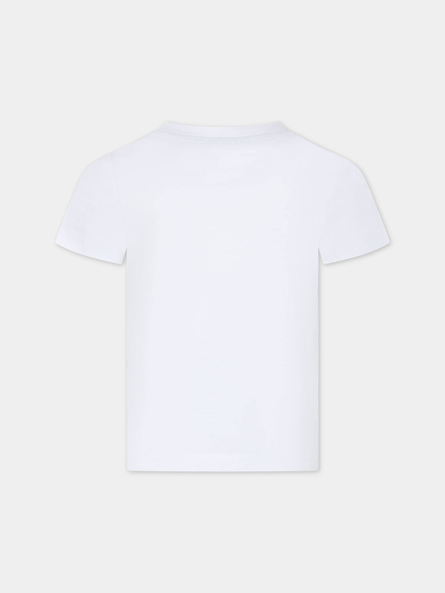 T-shirt bianca per bambino con logo,Timberland,T60087 10P