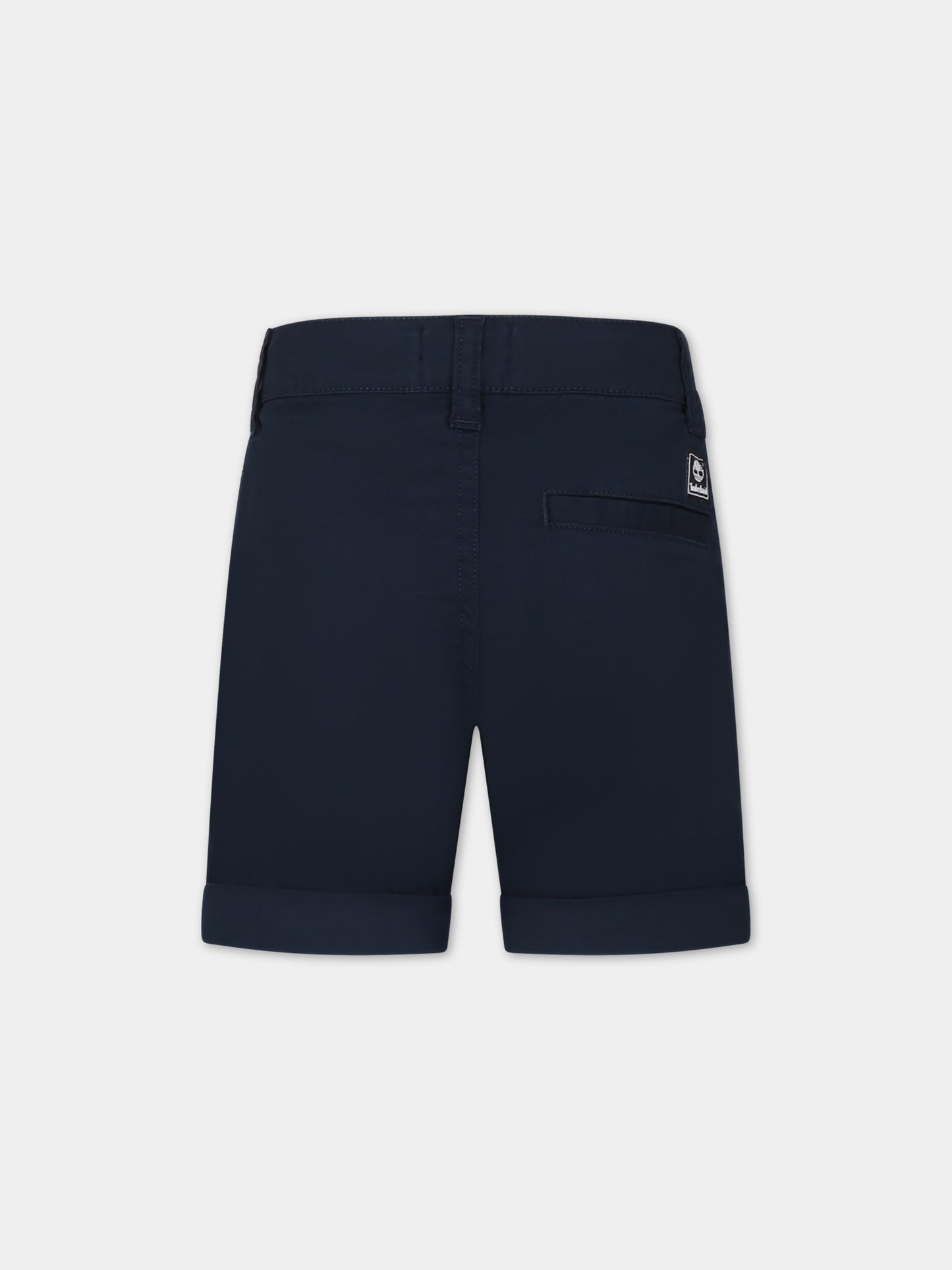 Shorts blu per bambino con logo,Timberland,T60071 83D