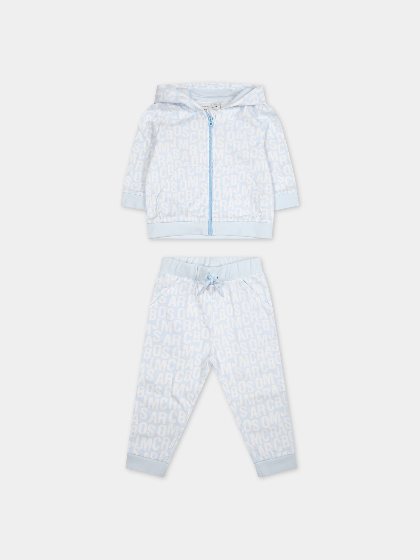 Completo celeste per neonato con logo,Marc Jacobs,W60151 791