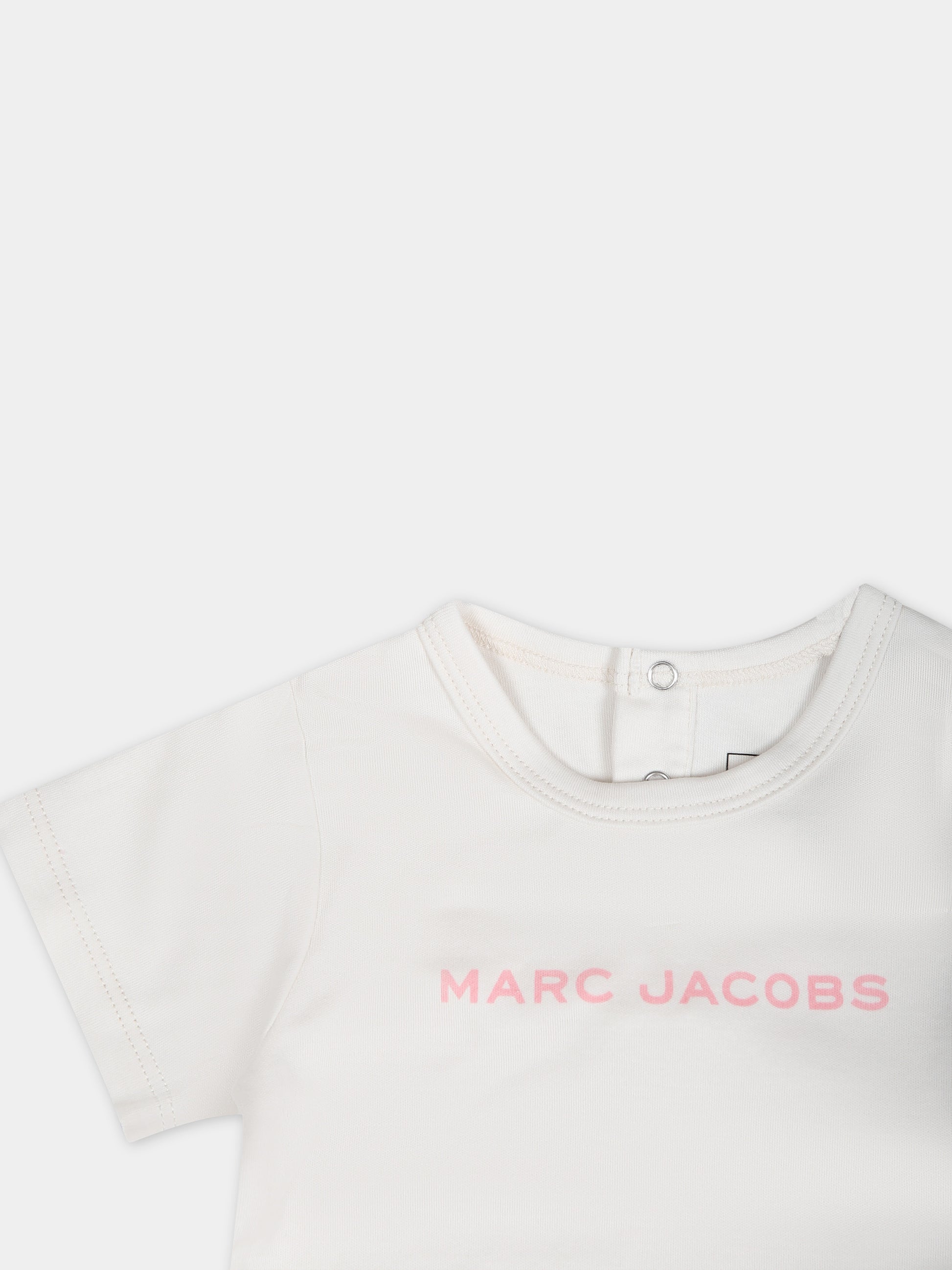 Completo sportivo rosa per neonata con logo,Little Marc Jacobs,W60152 45T