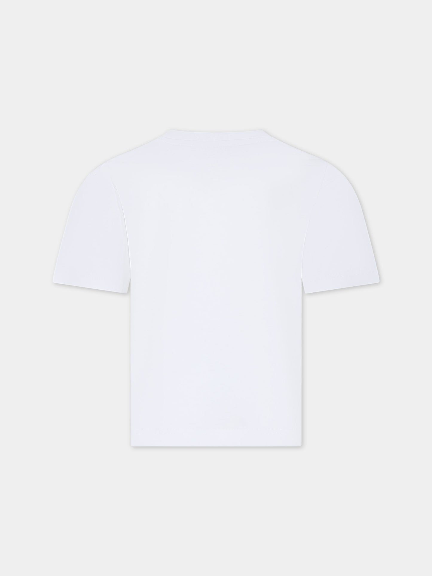 T-shirt bianca per bambini con logo,Little Marc Jacobs,W60220 N50