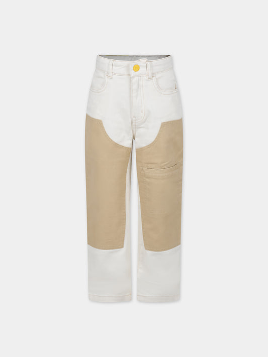 Pantaloni casual avorio per bambino,Little Marc Jacobs,W60012 148