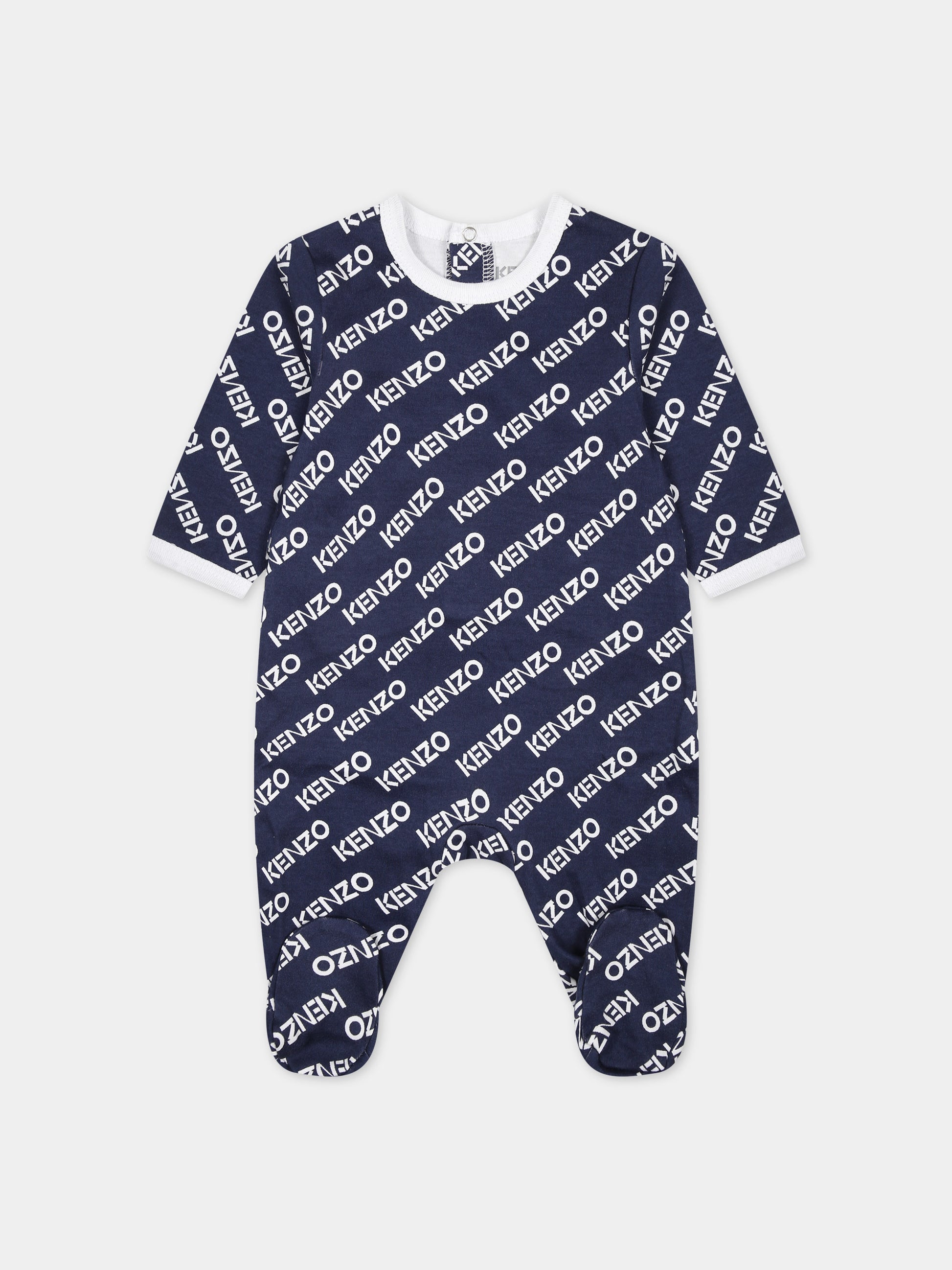 Set di tutine multicolor per neonato con logo,Kenzo Kids,K60378 10P