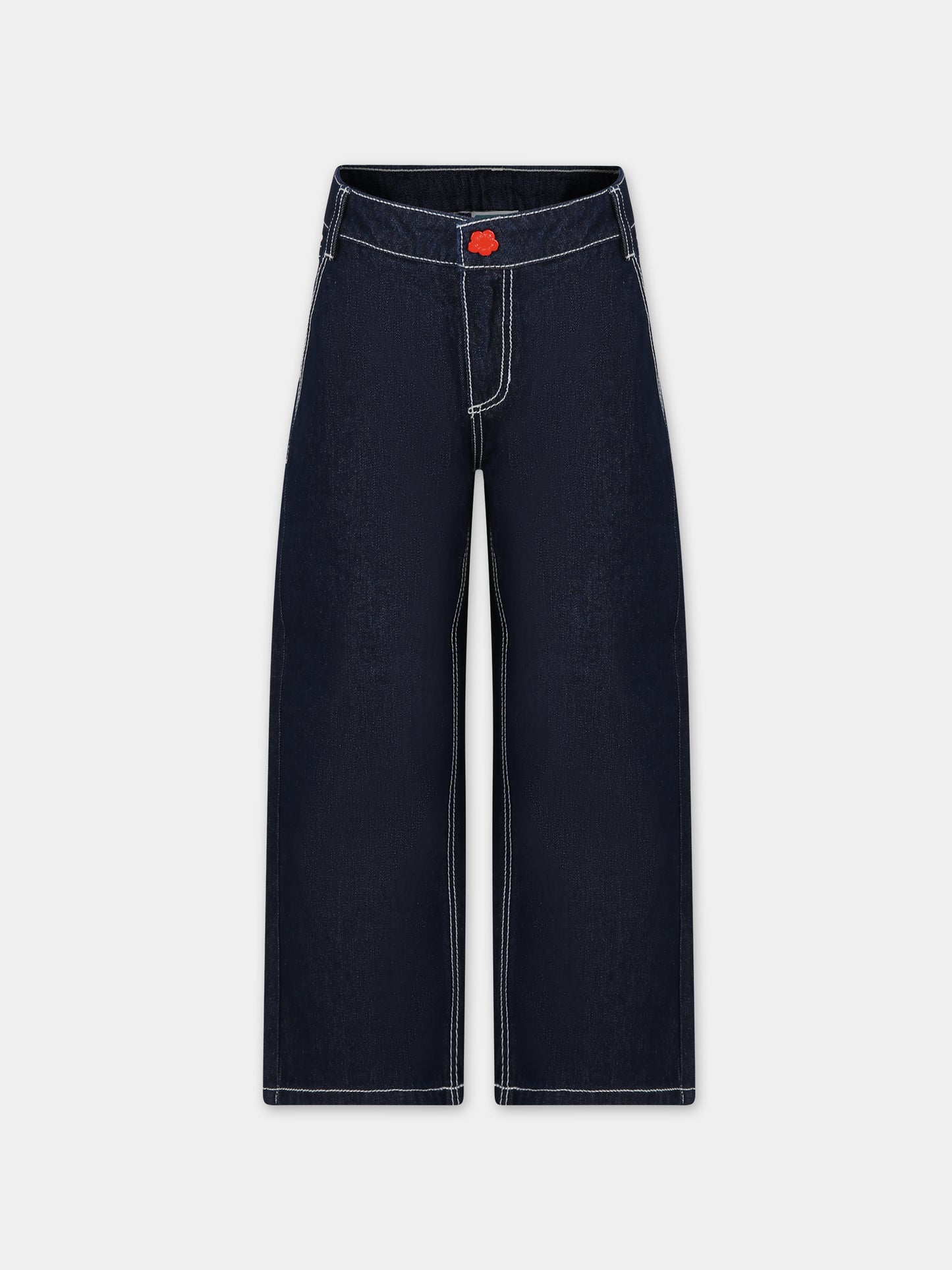 Jeans in denim per bambina,Kenzo Kids,K60200 Z35