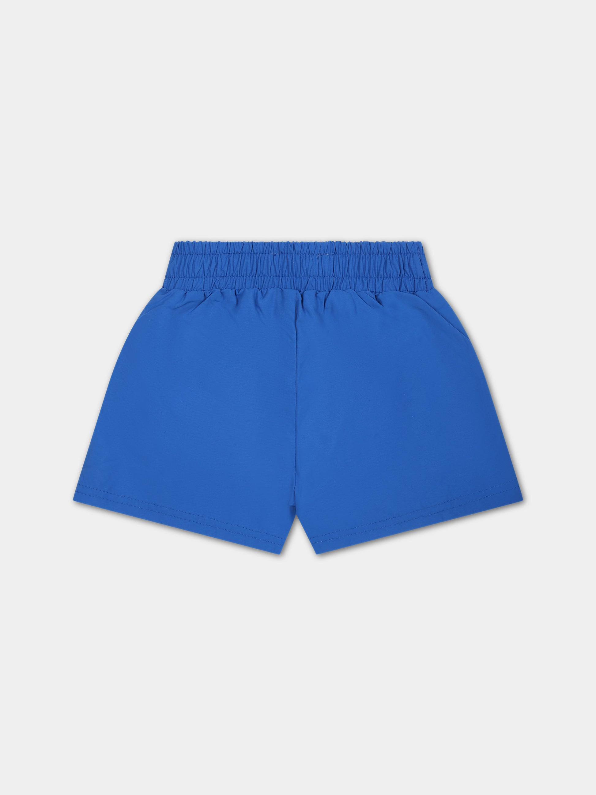 Boxer mare azzurro per neonato con logo,Kenzo Kids,K60132 878