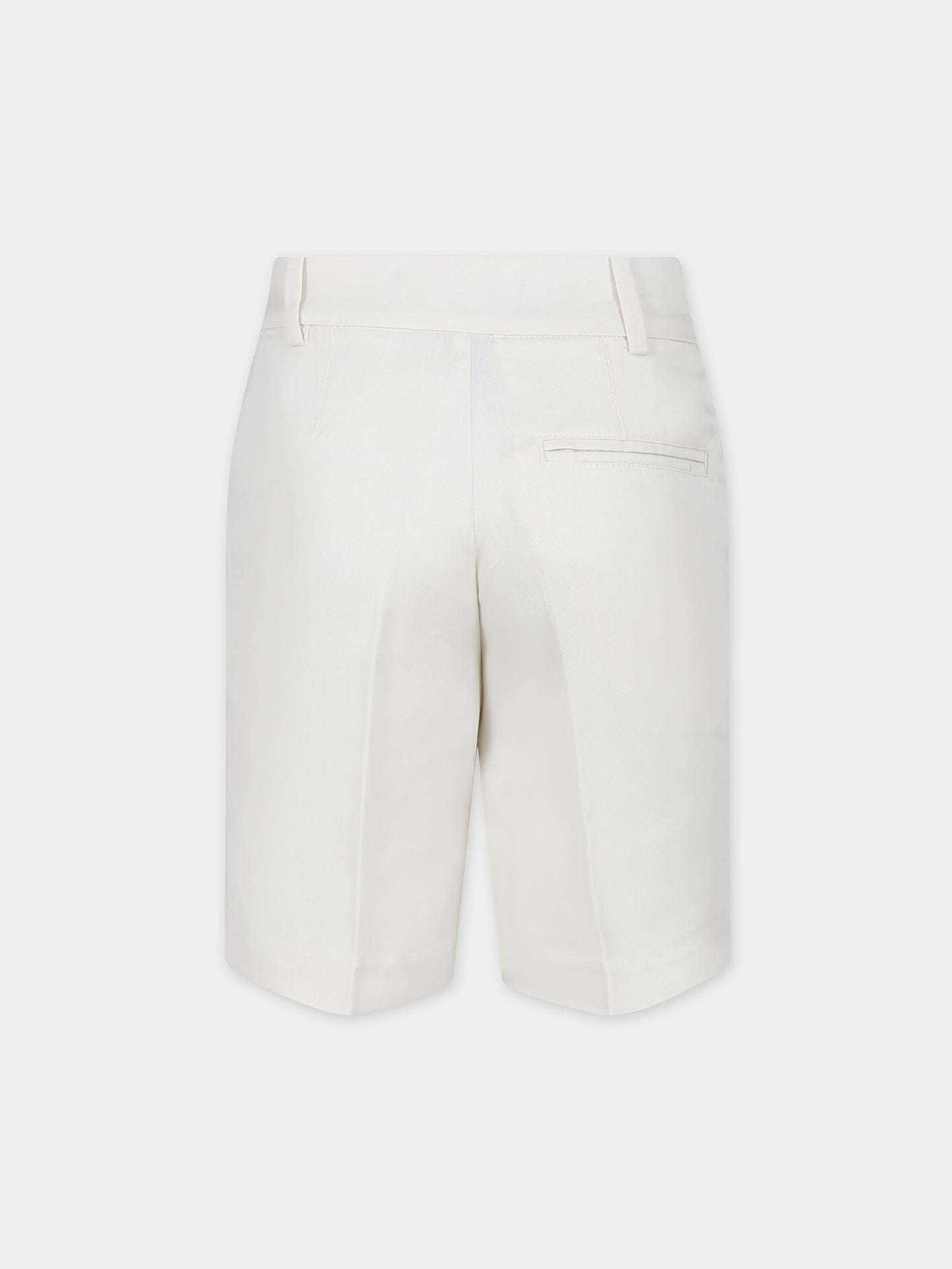 Shorts bianchi per bambino con logo,Karl Lagerfeld Kids,Z30027 195