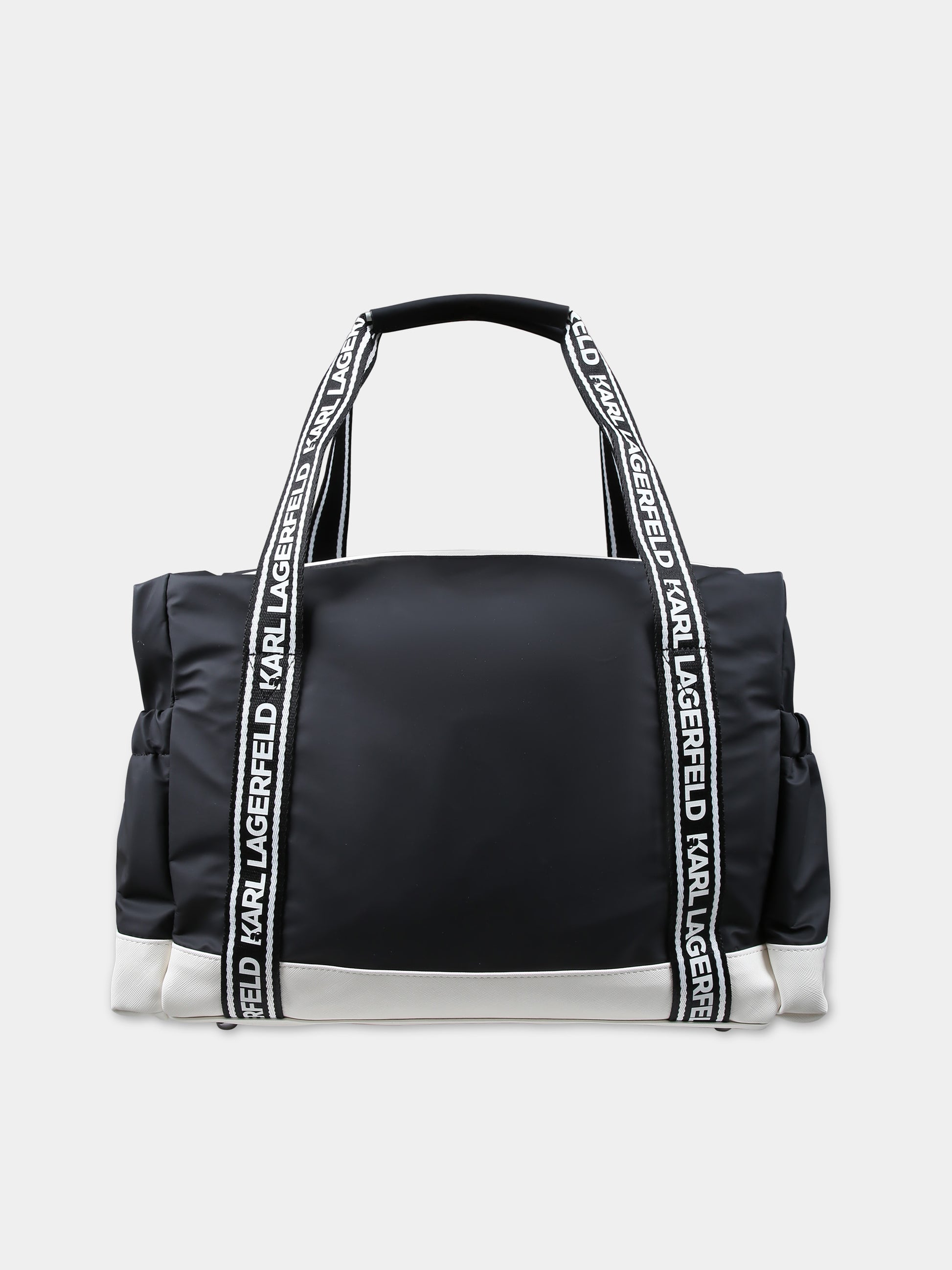 Borsa mamma nera per neonati con logo,Karl Lagerfeld Kids,Z30155