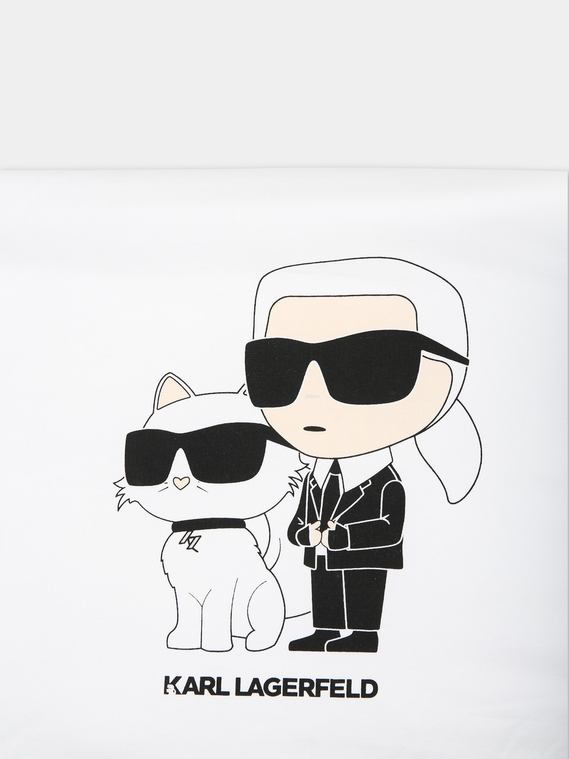 Coperta bianca per neonati con logo,Karl Lagerfeld Kids,Z30179 N70