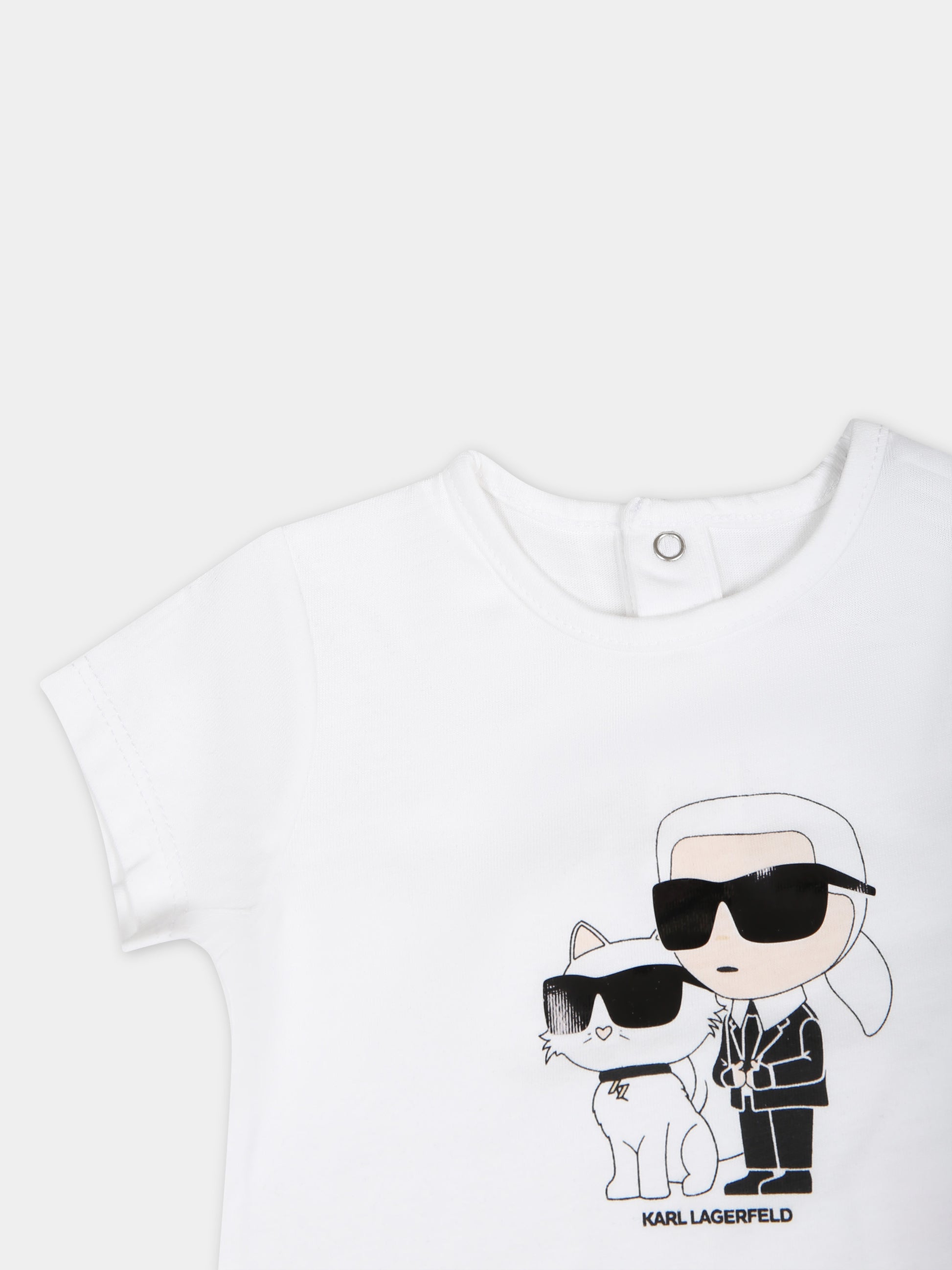 Completo multicolor per neonata con logo,Karl Lagerfeld Kids,Z30127 N50