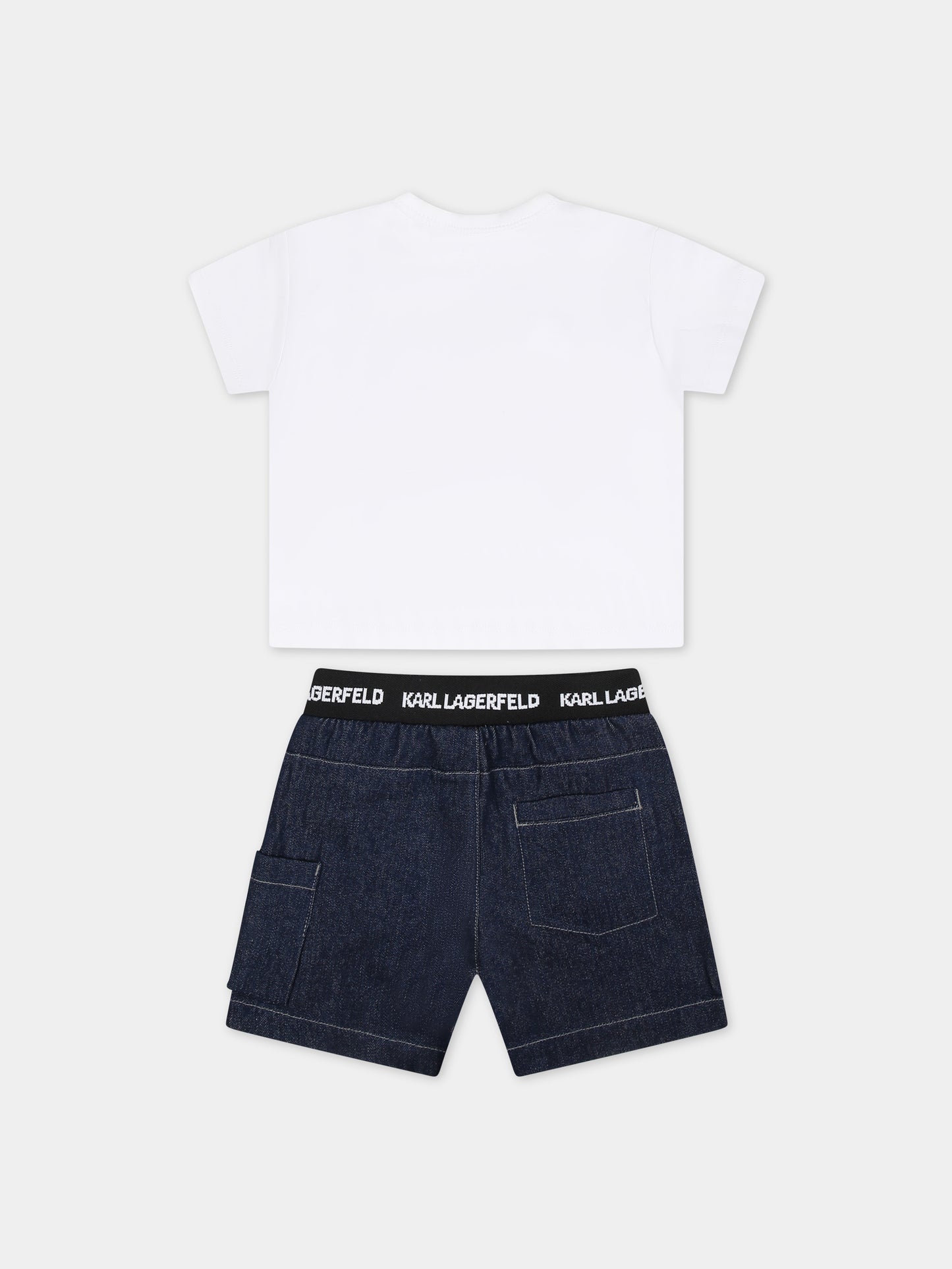 Completo multicolor per neonato con logo,Karl Lagerfeld Kids,Z30133 N48