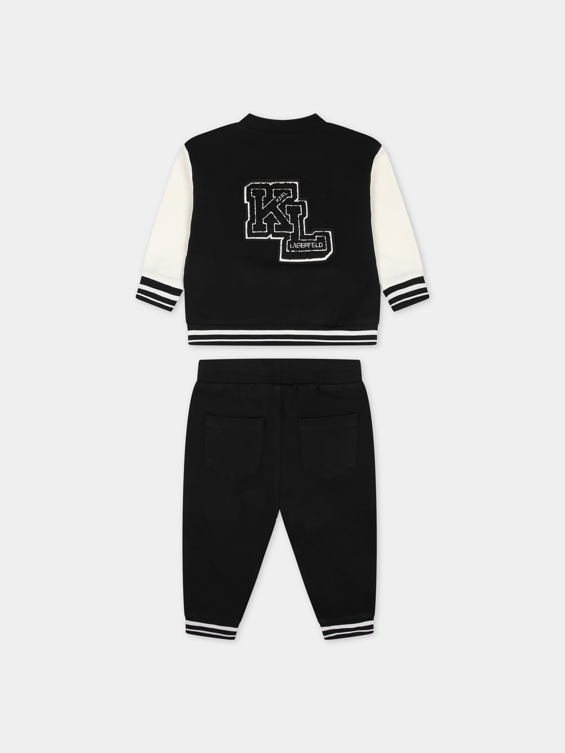 Completo multicolor per neonato con logo,Karl Lagerfeld Kids,Z30137 N70