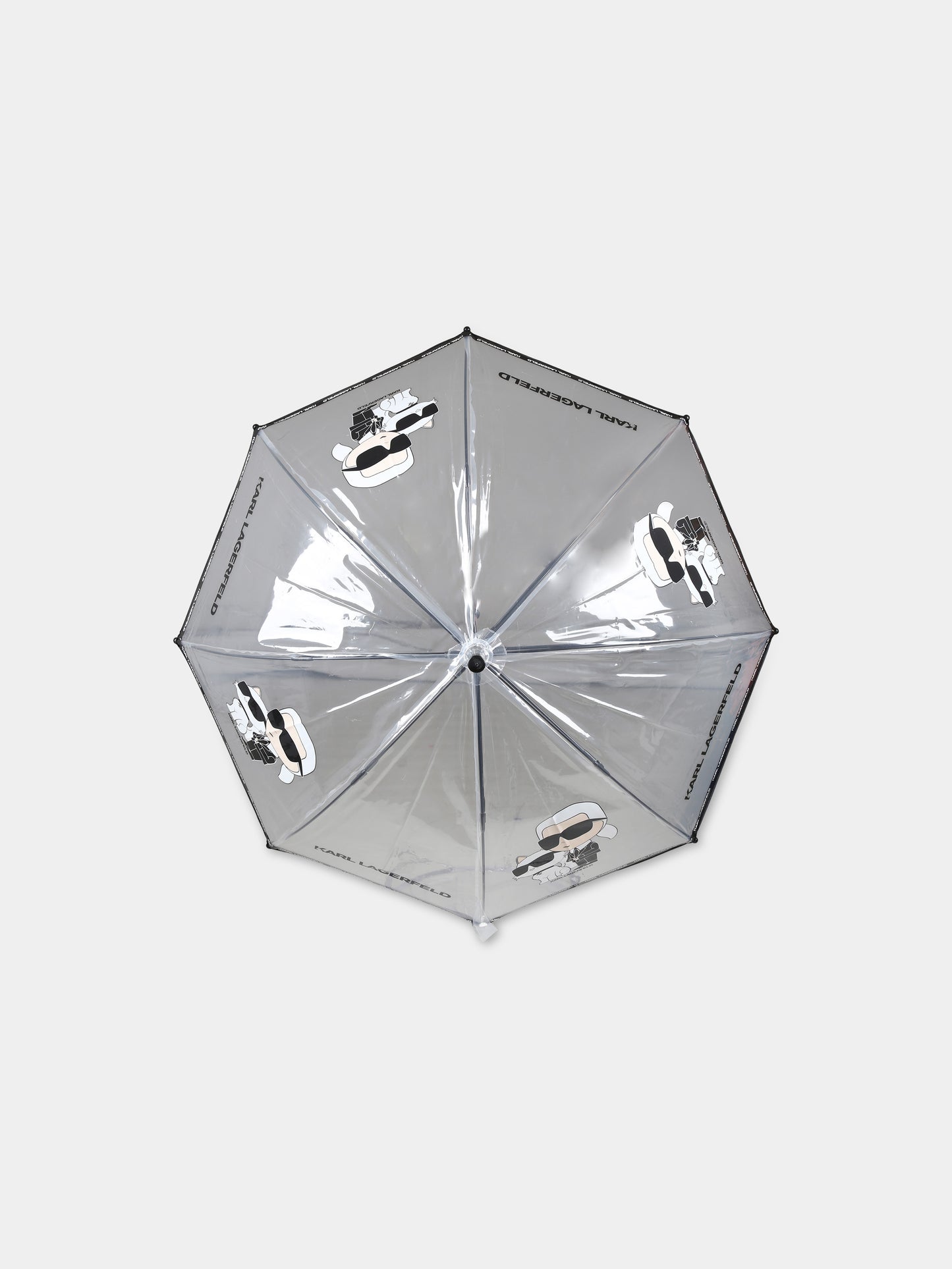 Ombrello trasparente per bambini con logo,Karl Lagerfeld Kids,Z30145 10P