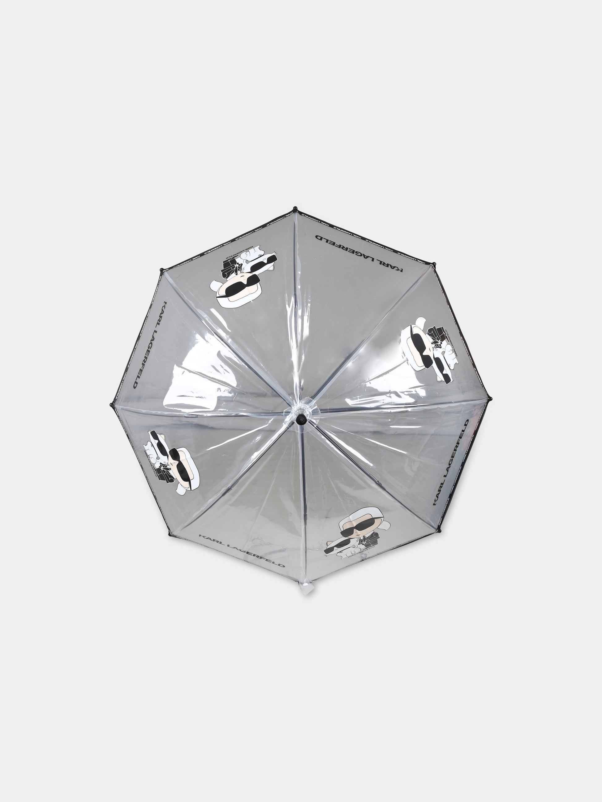 Ombrello trasparente per bambini con logo,Karl Lagerfeld Kids,Z30145 10P