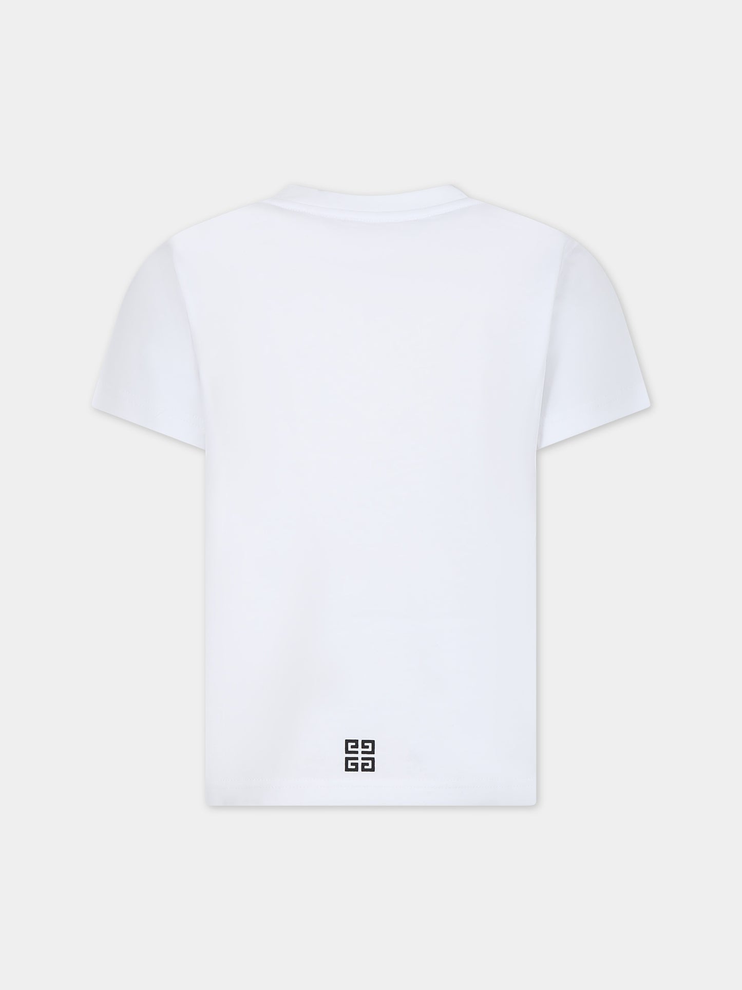 T-shirt bianca per bambino con logo,Givenchy Kids,H30160 10P