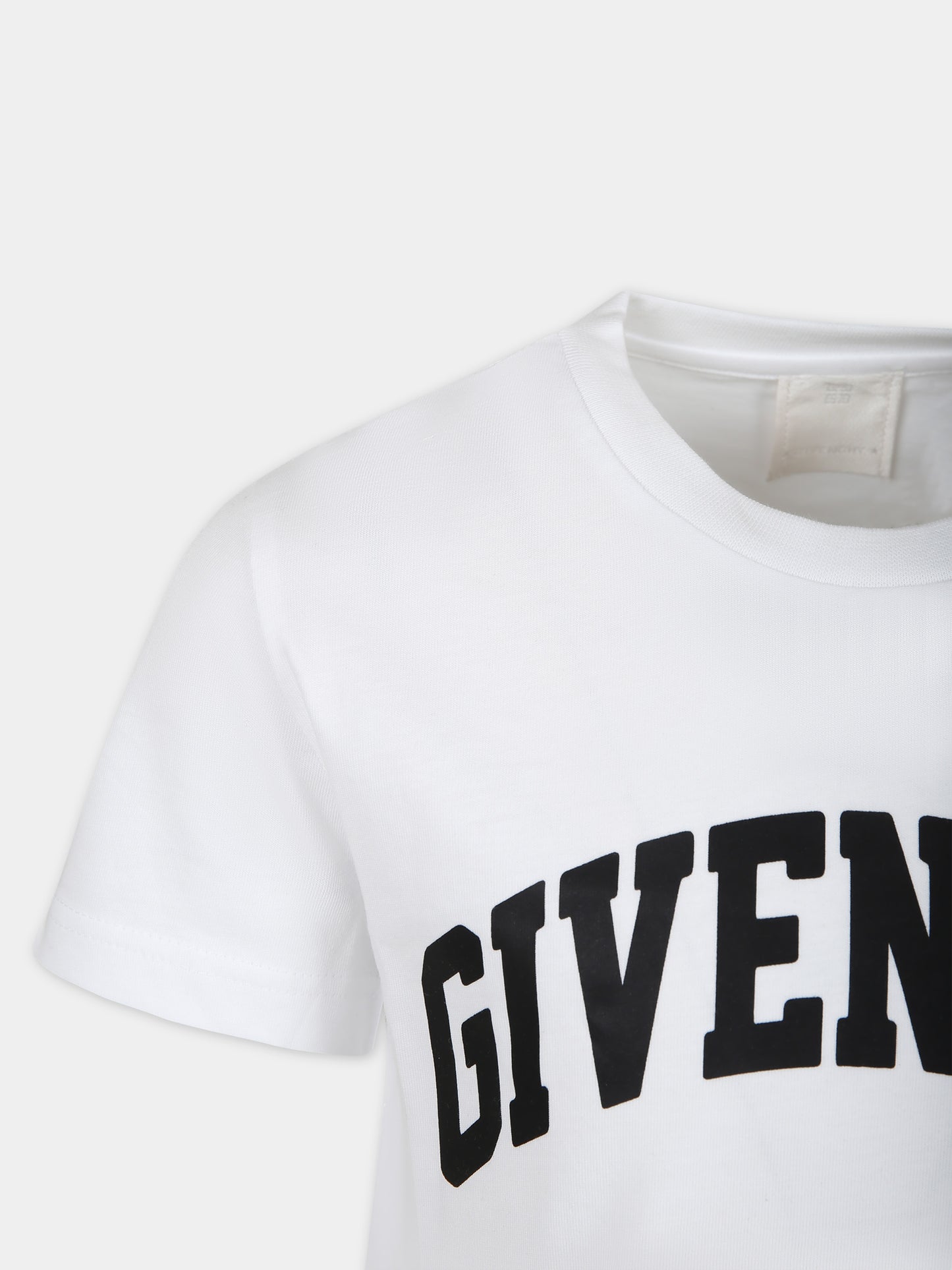 T-shirt bianca per bambino con logo,Givenchy Kids,H30160 10P