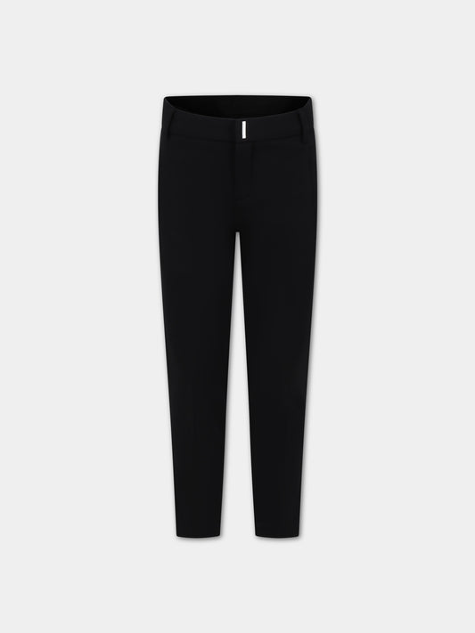Pantaloni neri per bambino con logo,Givenchy Kids,H30127 09B