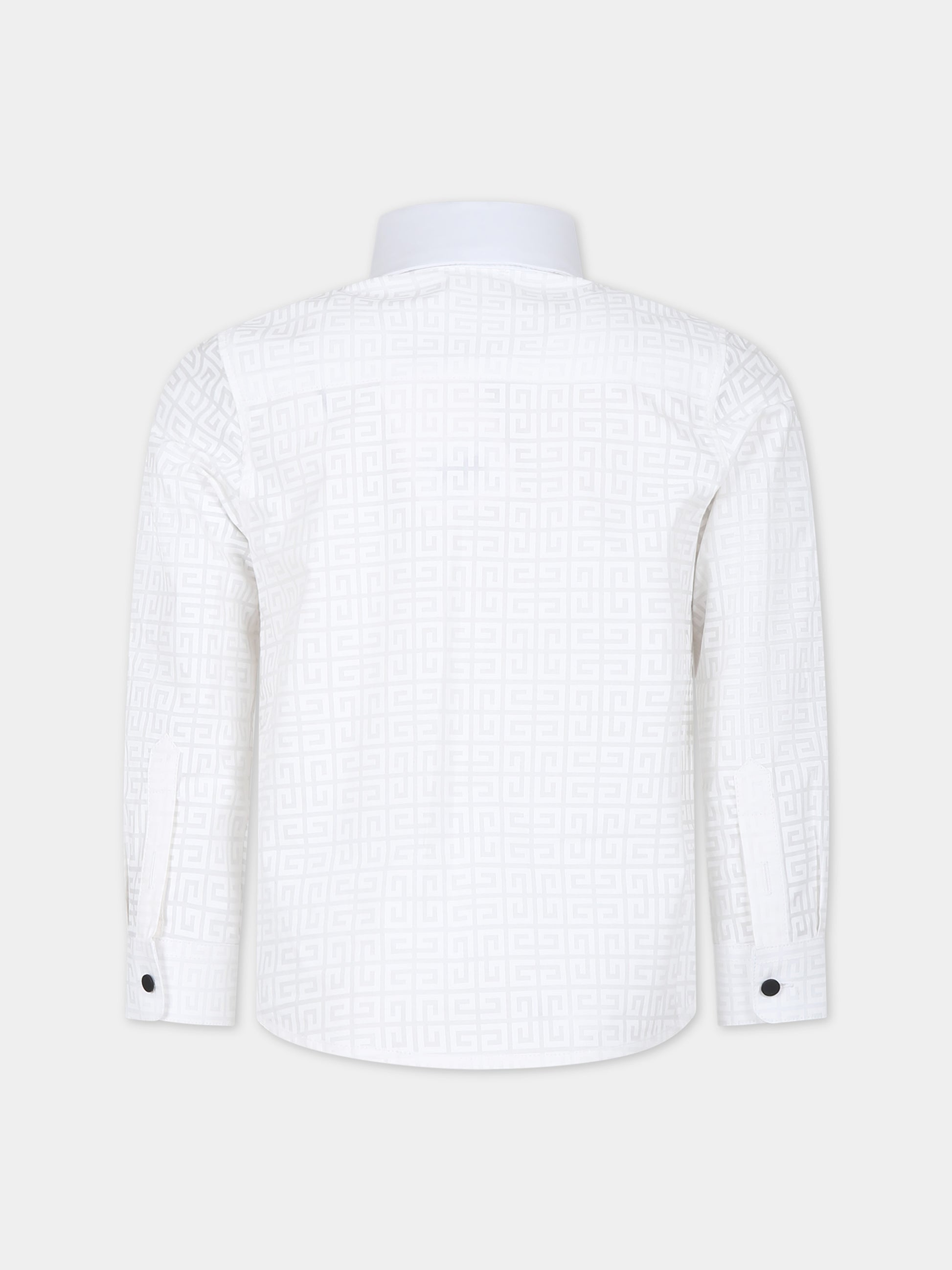 Camicia bianca per bambino con iconico 4G,Givenchy Kids,H30114 10P