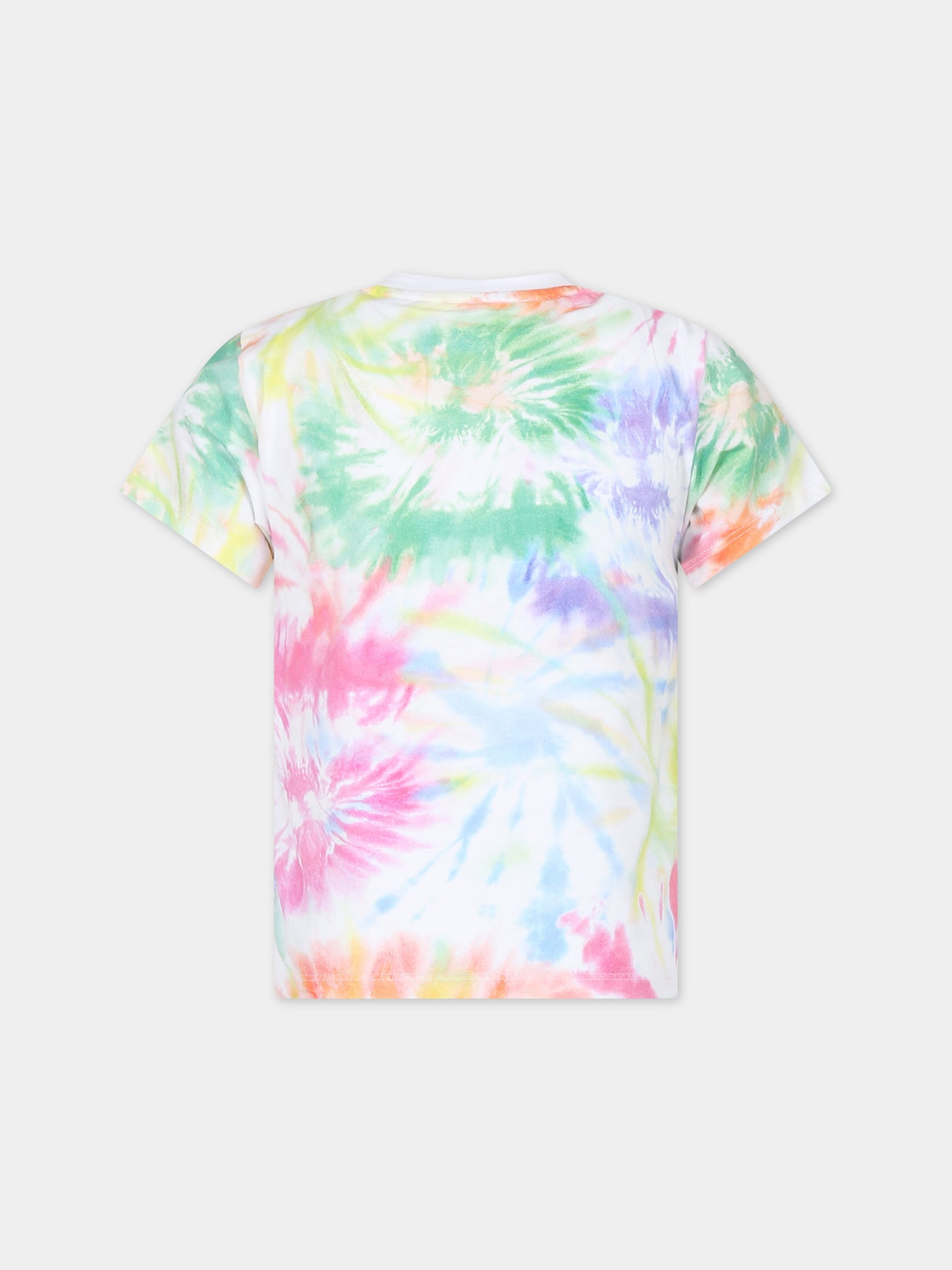 T-shirt multicolor per bambina con stampa tie dye,Givenchy Kids,H30068 Z40
