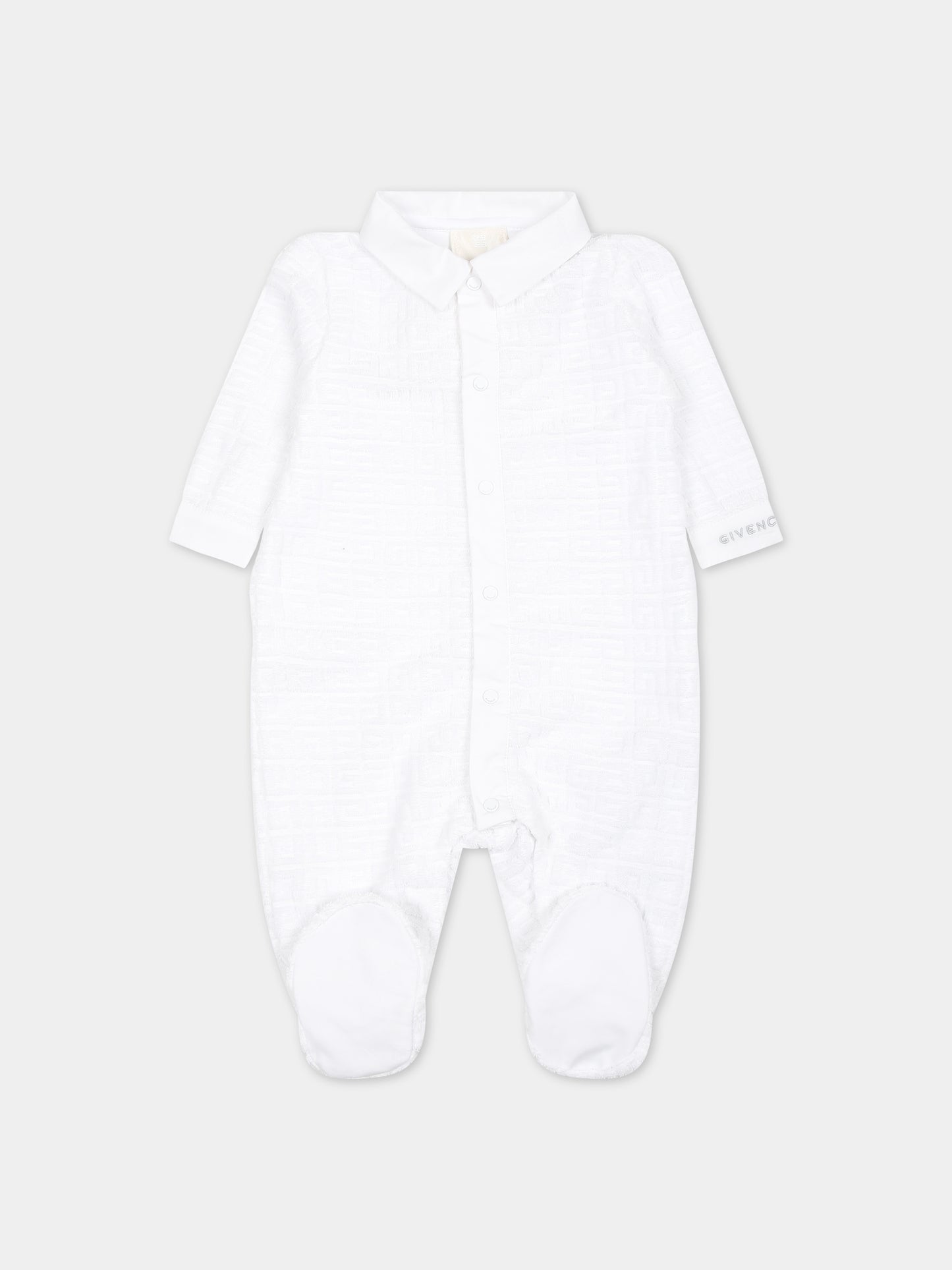 Set bianco per neonati con logo,Givenchy Kids,H30267 10P