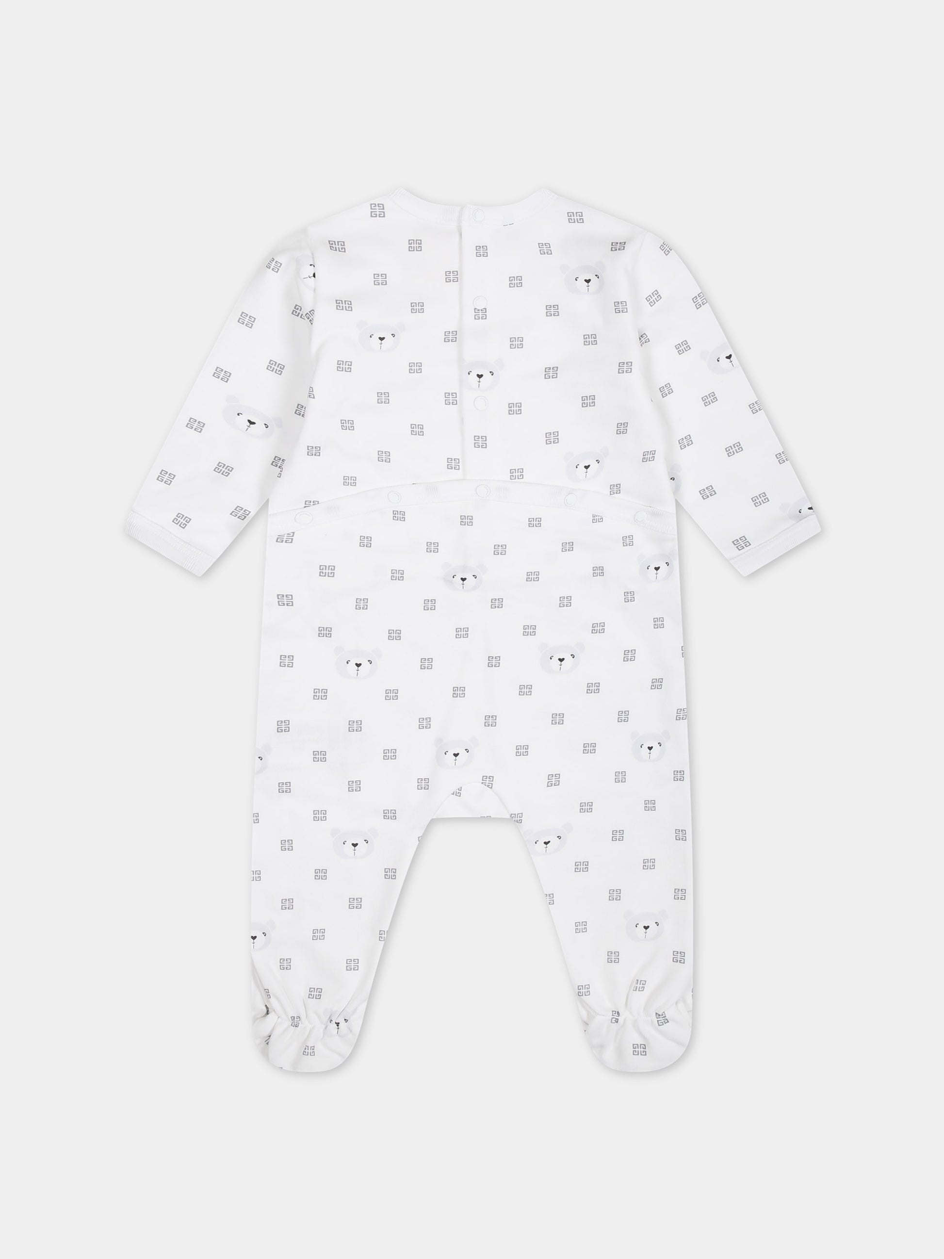 Set bianco per neonati con logo,Givenchy Kids,H30266 10P