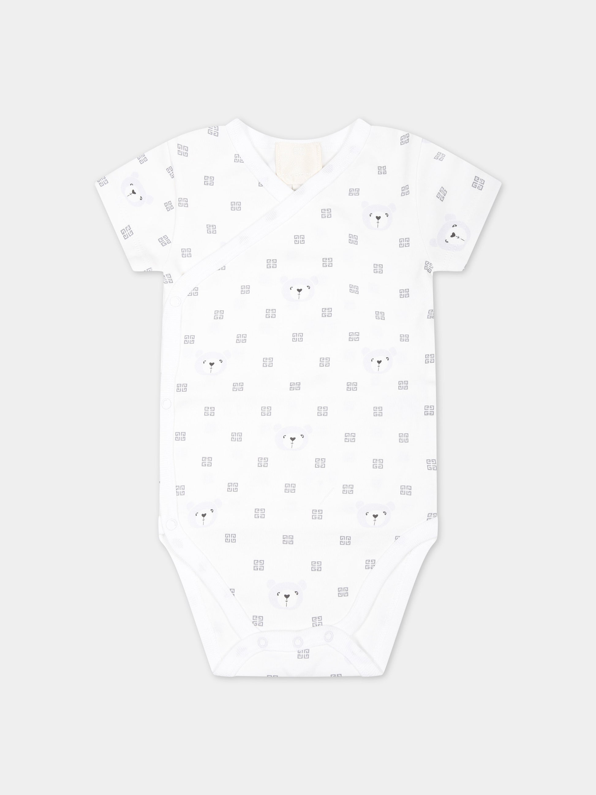 Set bianco per neonati con logo,Givenchy Kids,H30233 10P