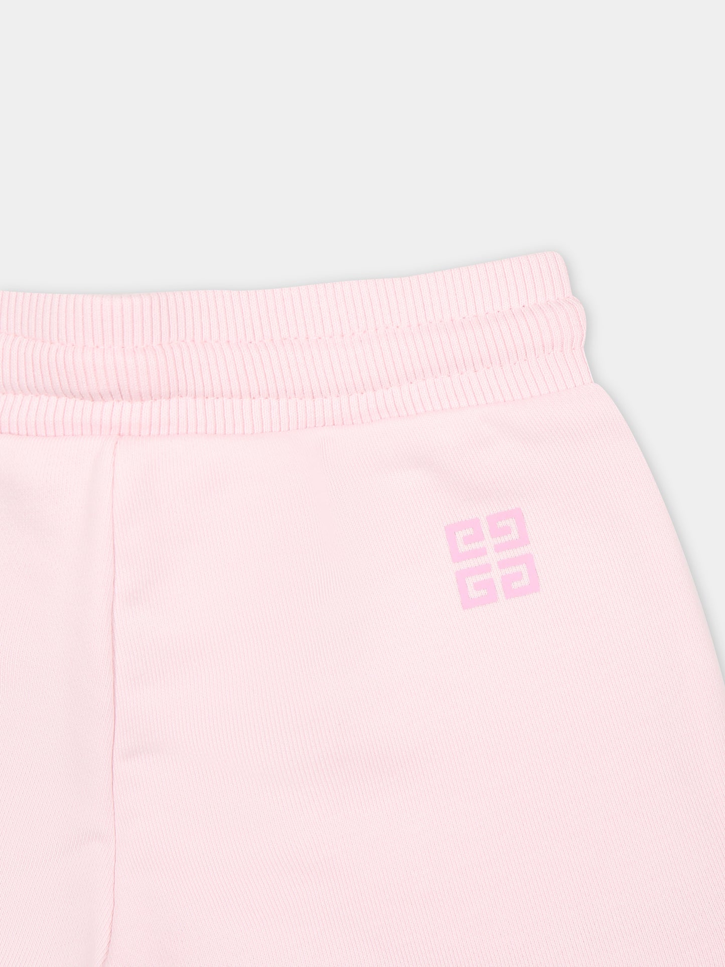 Shorts sportivi rosa per neonata con logo,Givenchy Kids,H30195 44Z