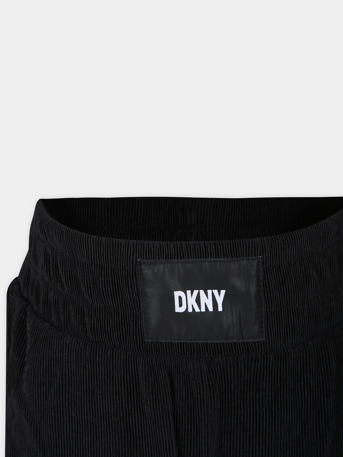 Pantalone casual nero per bambina,Dkny,D60064 09B