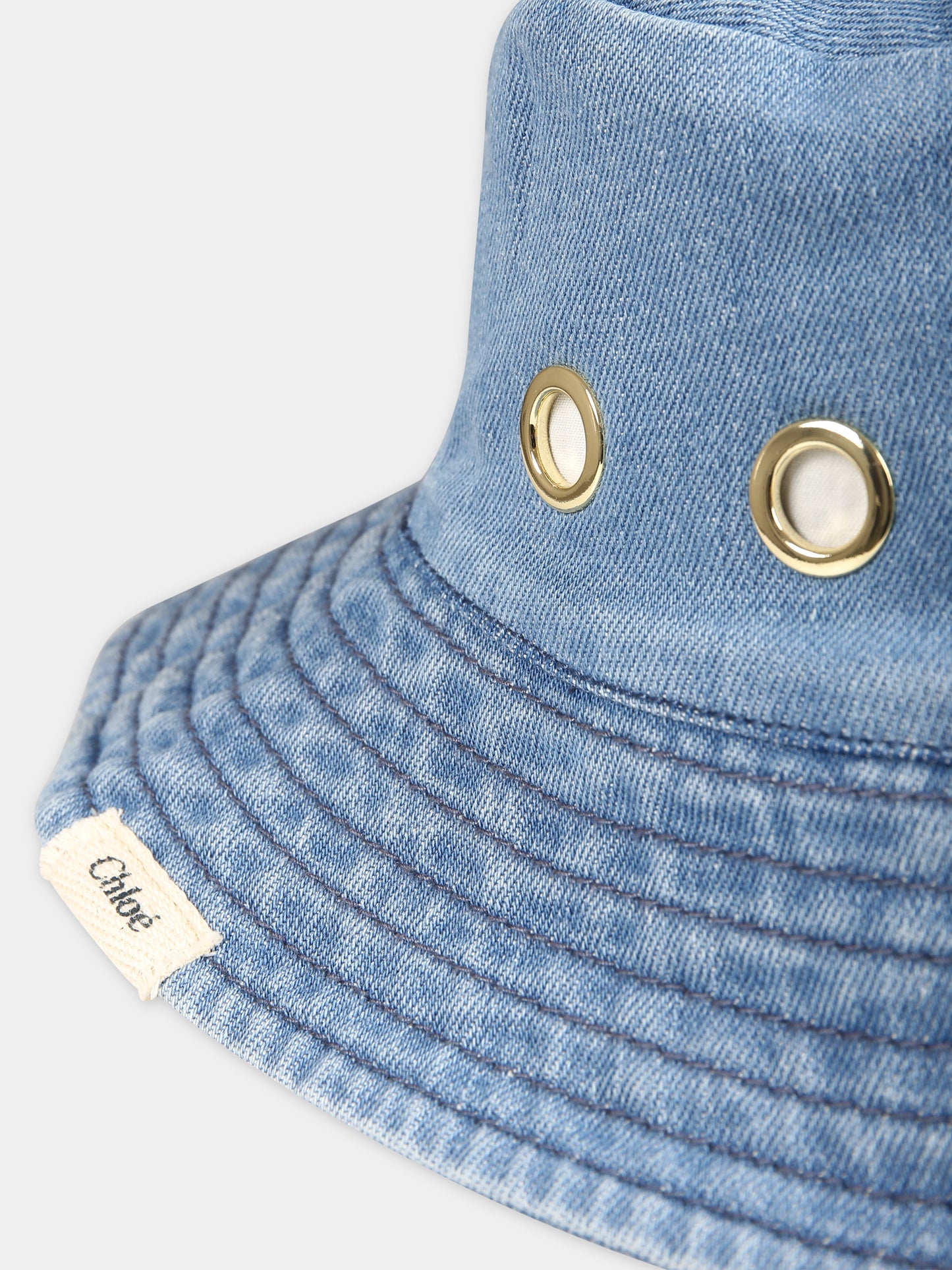 Cloche blu per bambina con logo,Chloé Kids,C20051 Z10