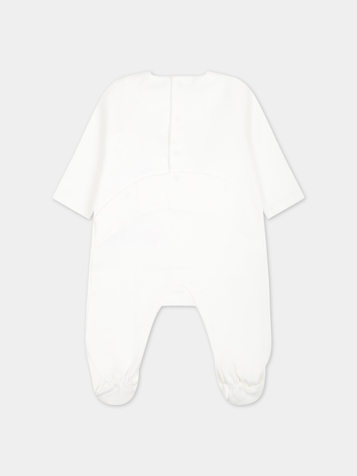 Set bianco per neonata con logo,Chloé Kids,C20166 117