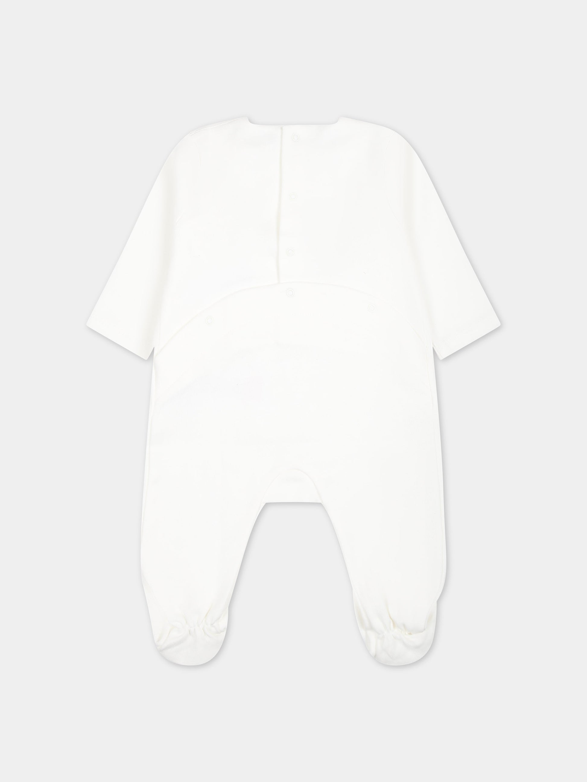 Set bianco per neonata con logo,Chloé Kids,C20166 117