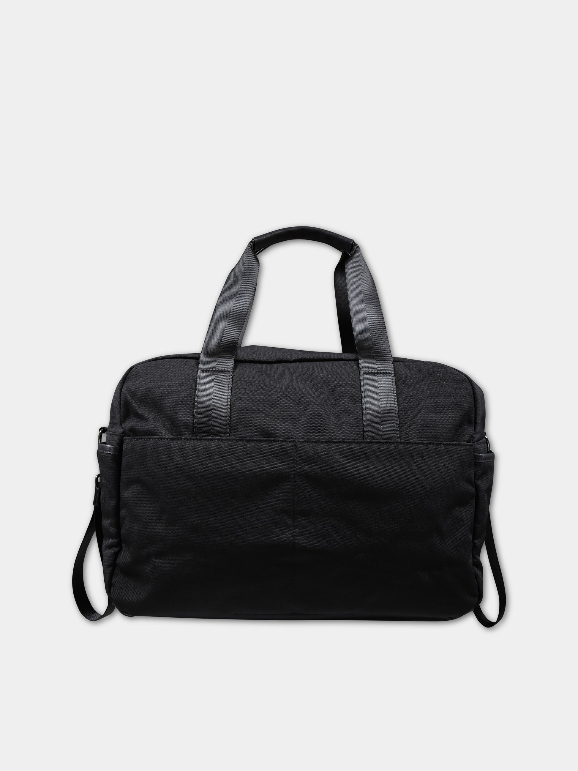 Borsa mamma nera per neonato con logo,Boss,J50942 09B