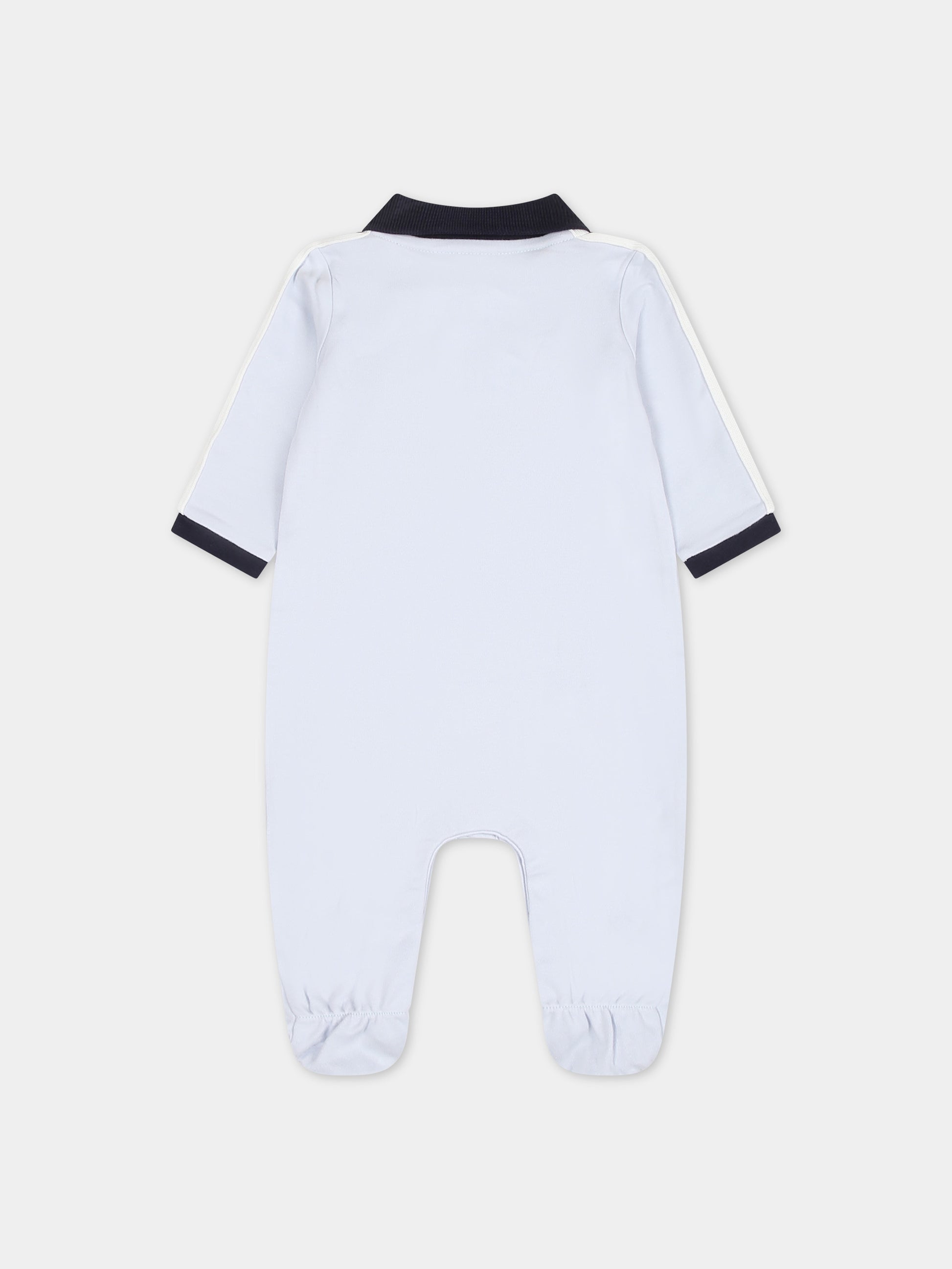 Tutina celeste per neonato con logo,Boss,J50782 771