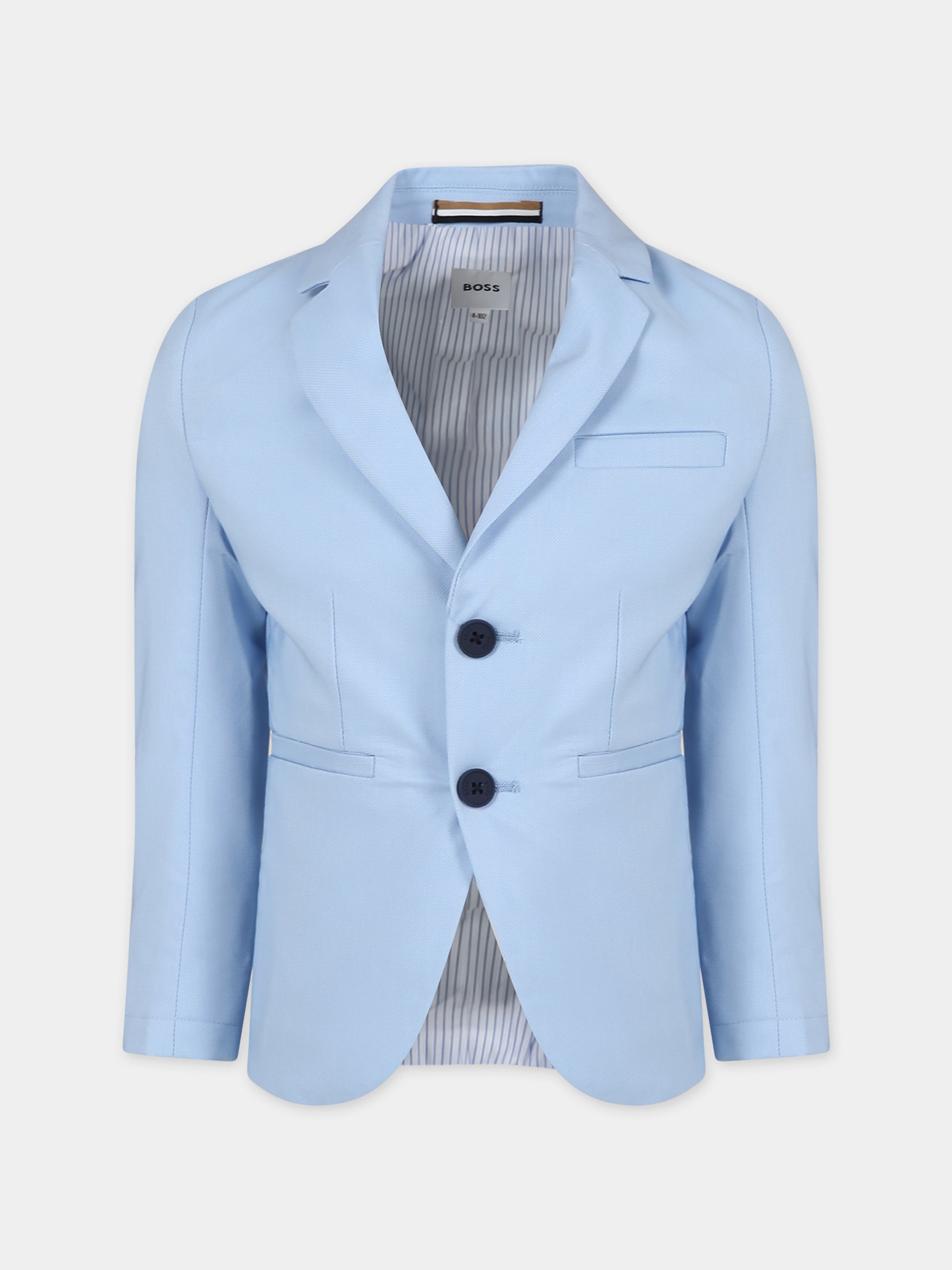 Giacca celeste per bambino,Boss,J50737 783