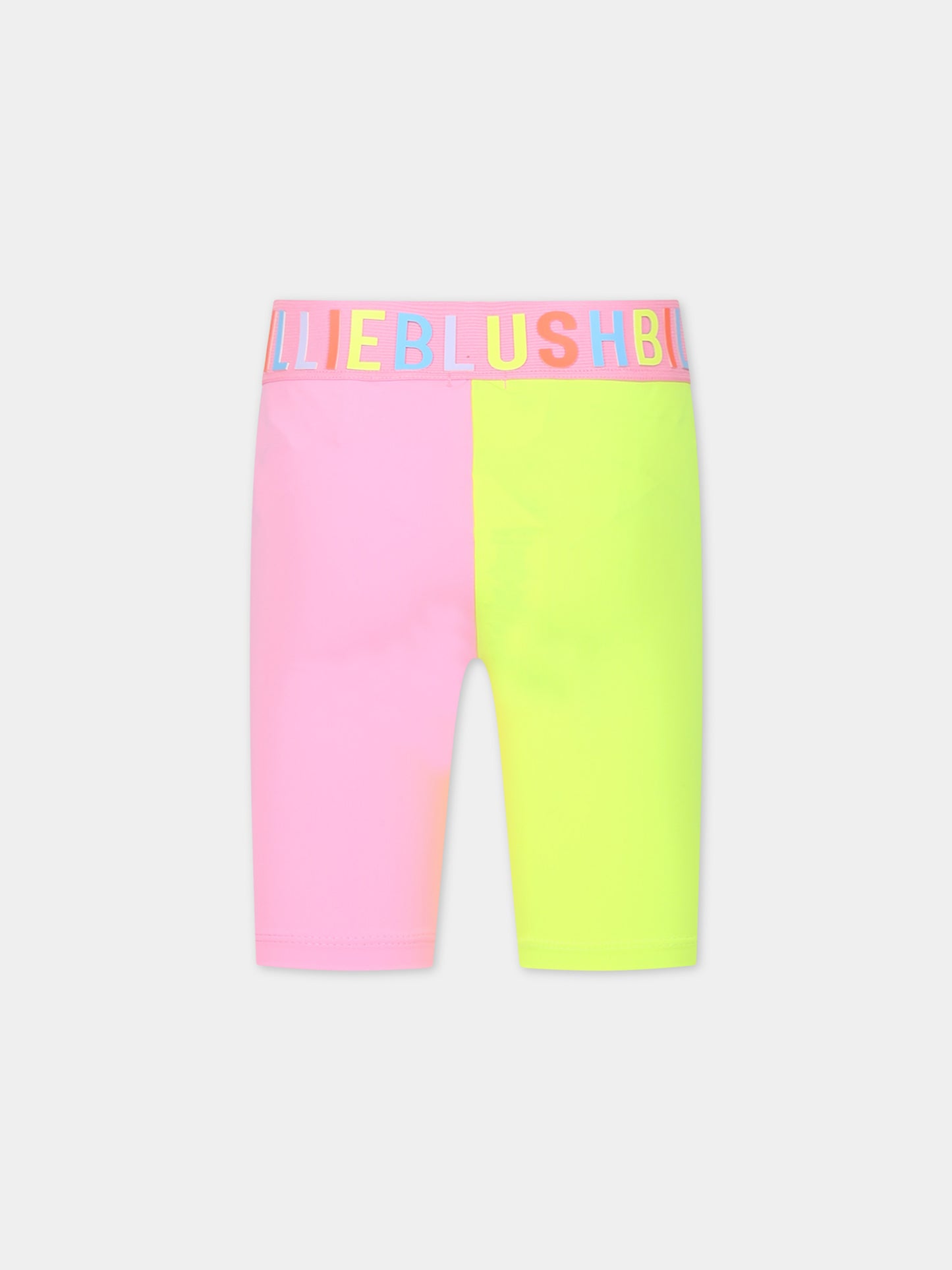Shorts multicolor per bambina con logo,Billieblush,U20159 462