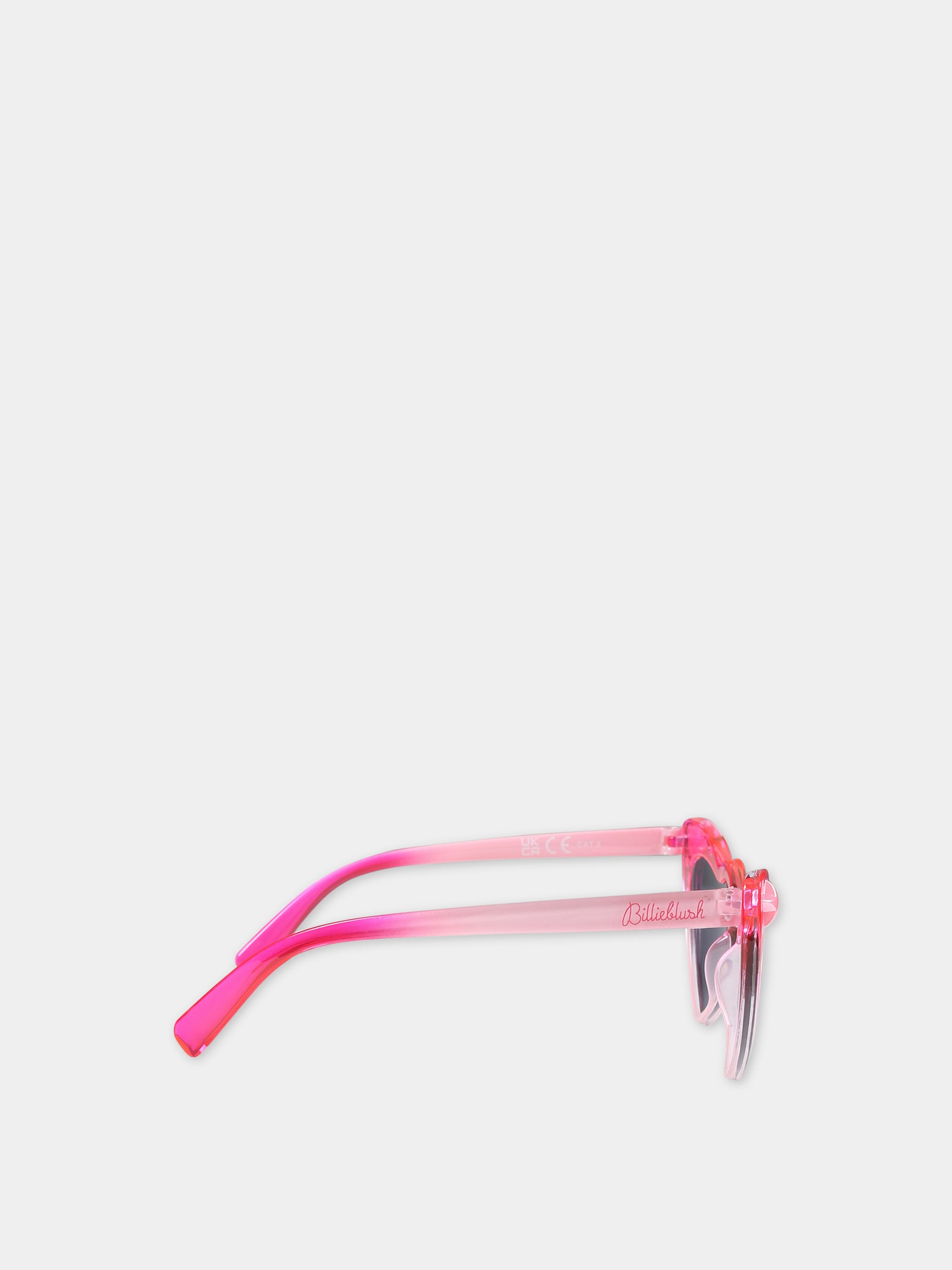Occhiali da sola fucsia per bambina a forma di cuore,Billieblush,U20304 499