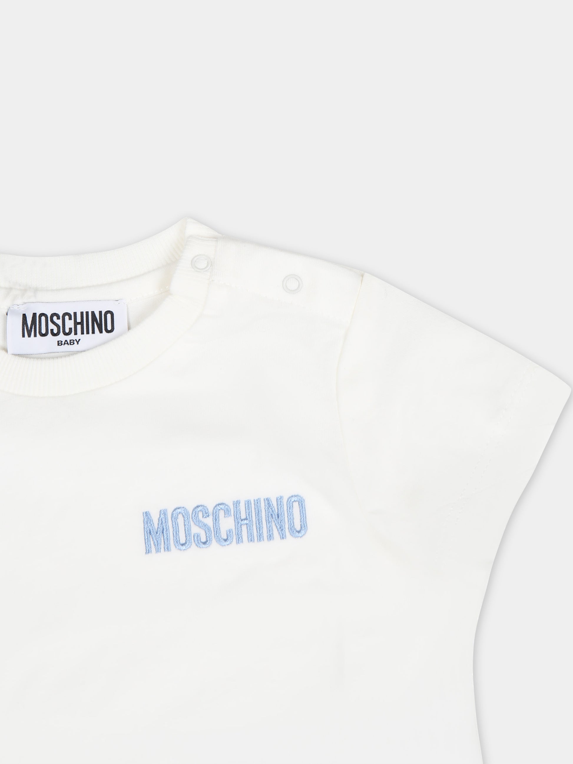 Completo sportivo multicolor per neonato con logo,Moschino Kids,MUG016 LYE00 84325