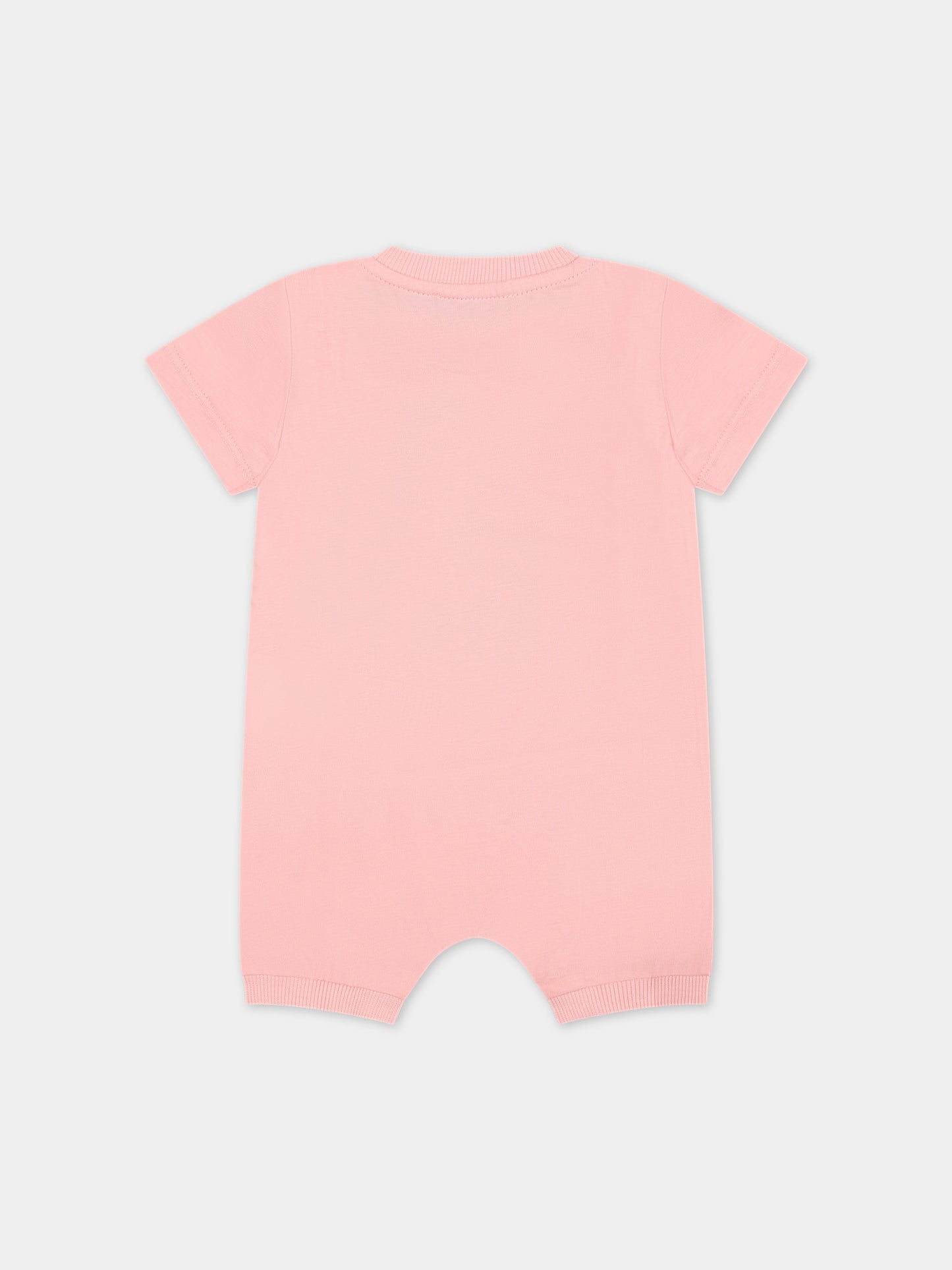 Tutina rosa per neonati con Teddy Bear e girandola,Moschino Kids,MUT03U LAA03 50209