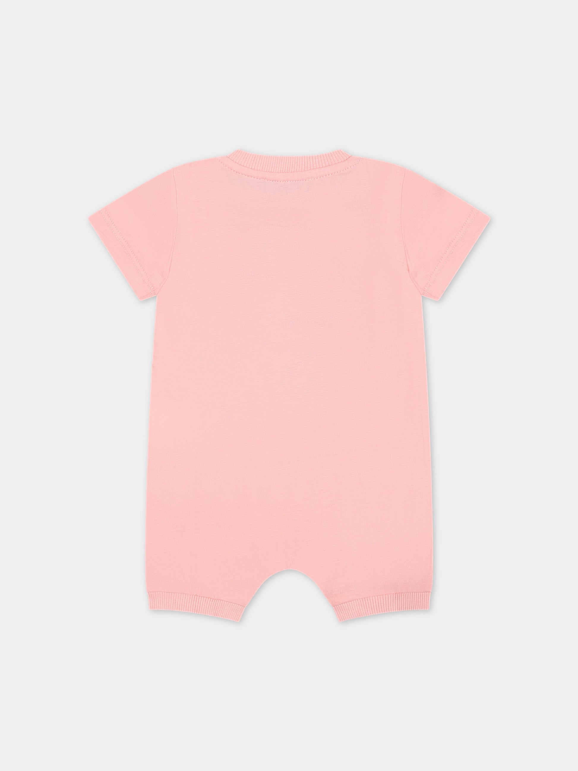 Tutina rosa per neonati con Teddy Bear e girandola,Moschino Kids,MUT03U LAA03 50209