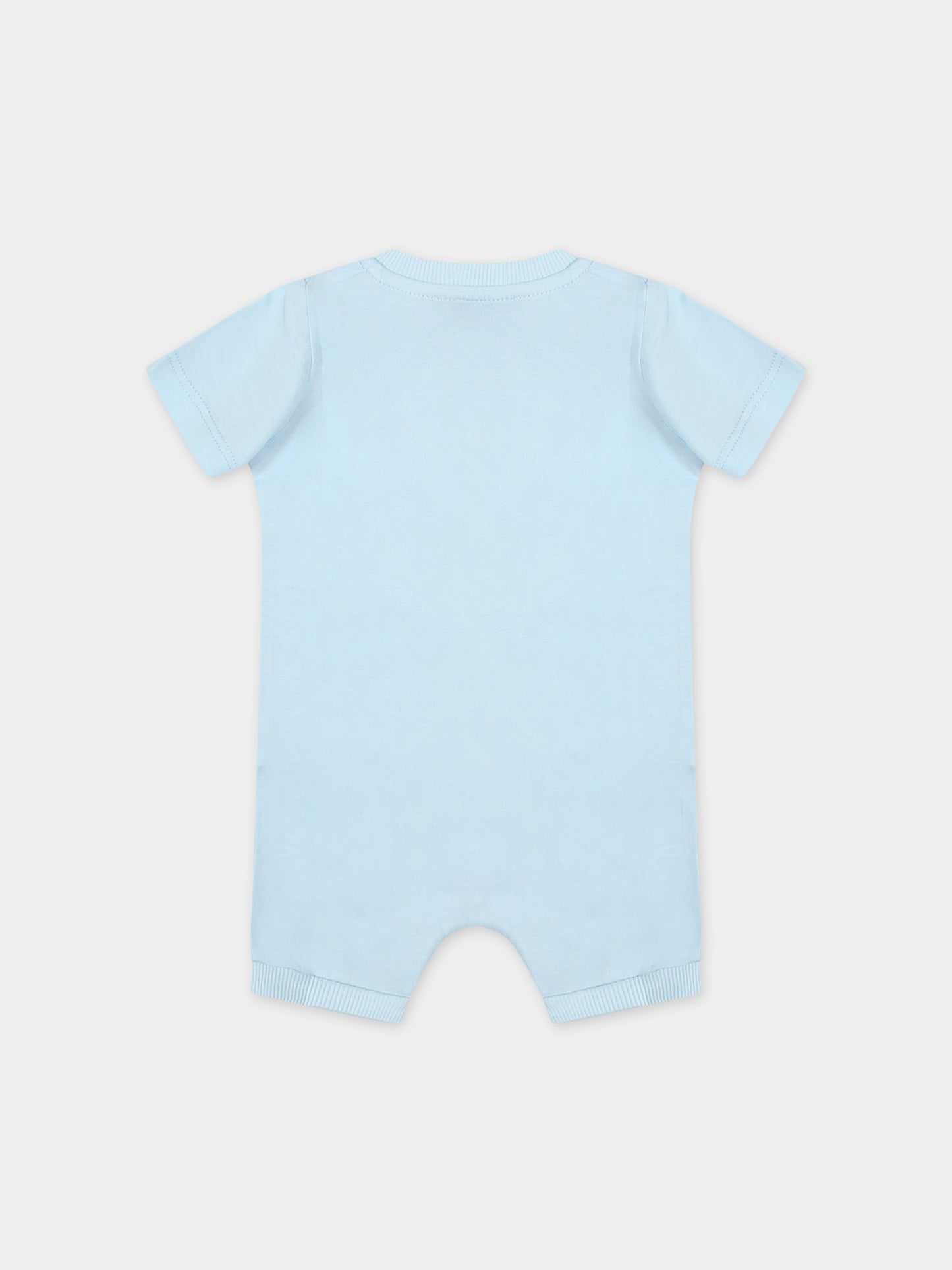 Tutina celeste per neonato con Teddy Bear e girandola,Moschino Kids,MUT03U LAA03 40304