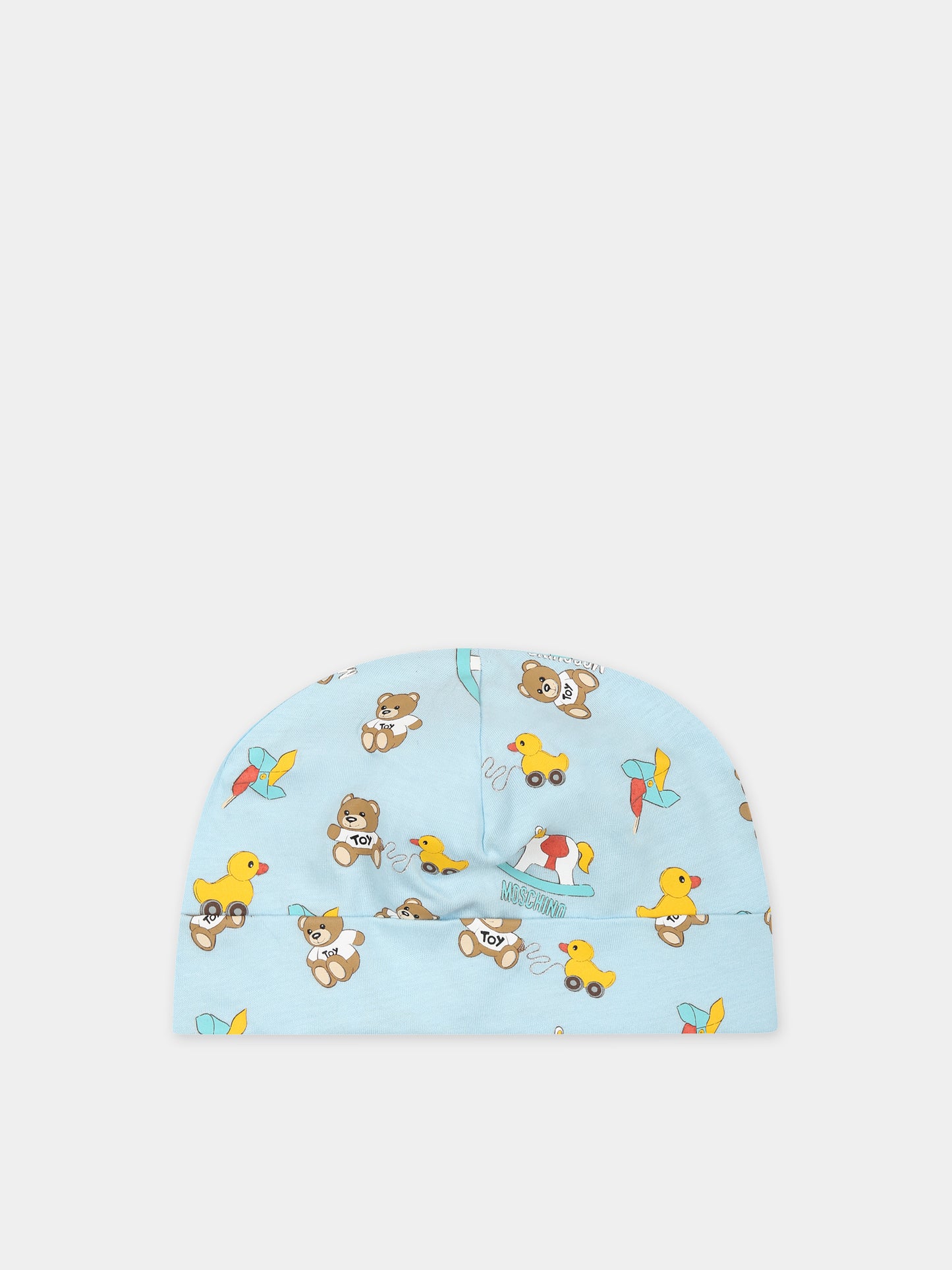 Set celeste per neonato con Teddy Bear,Moschino Kids,MNY03I LCA19 40304