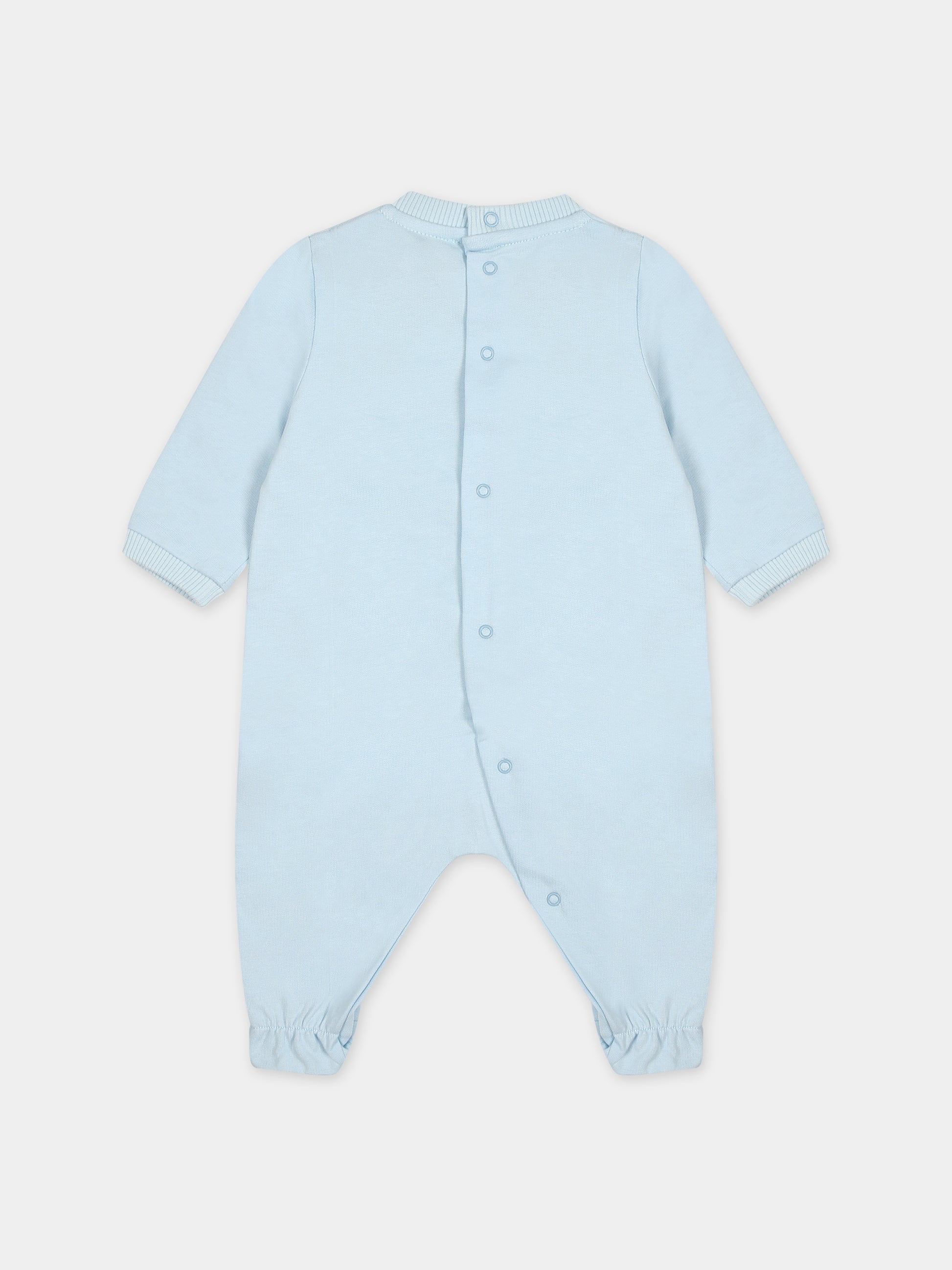 Tutina celeste per neonato con Teddy Bear,Moschino Kids,MUT03V LCA19 40304