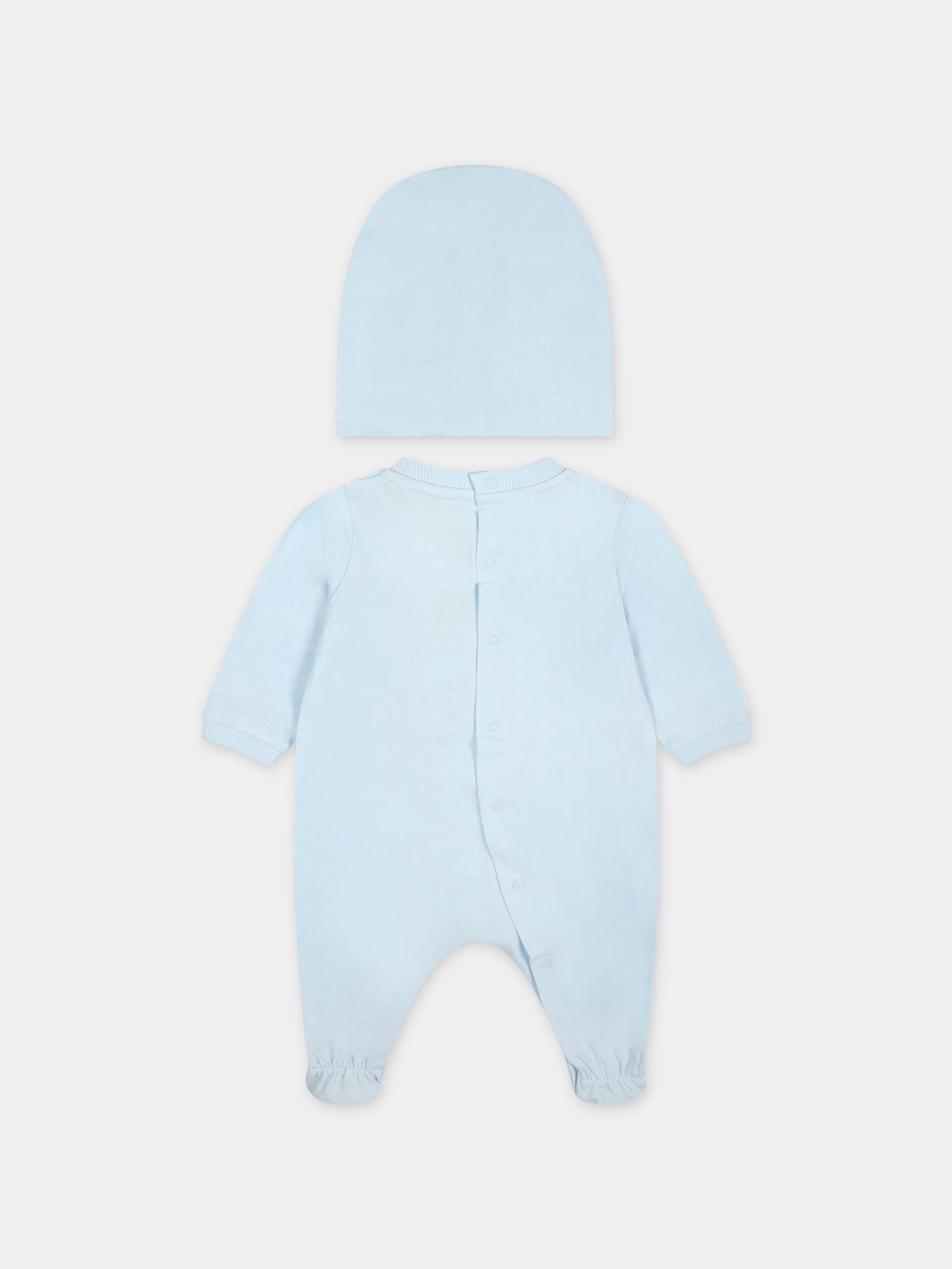 Set celeste per neonato con Teddy Bear,Moschino Kids,MUY05Z LAA17 40304