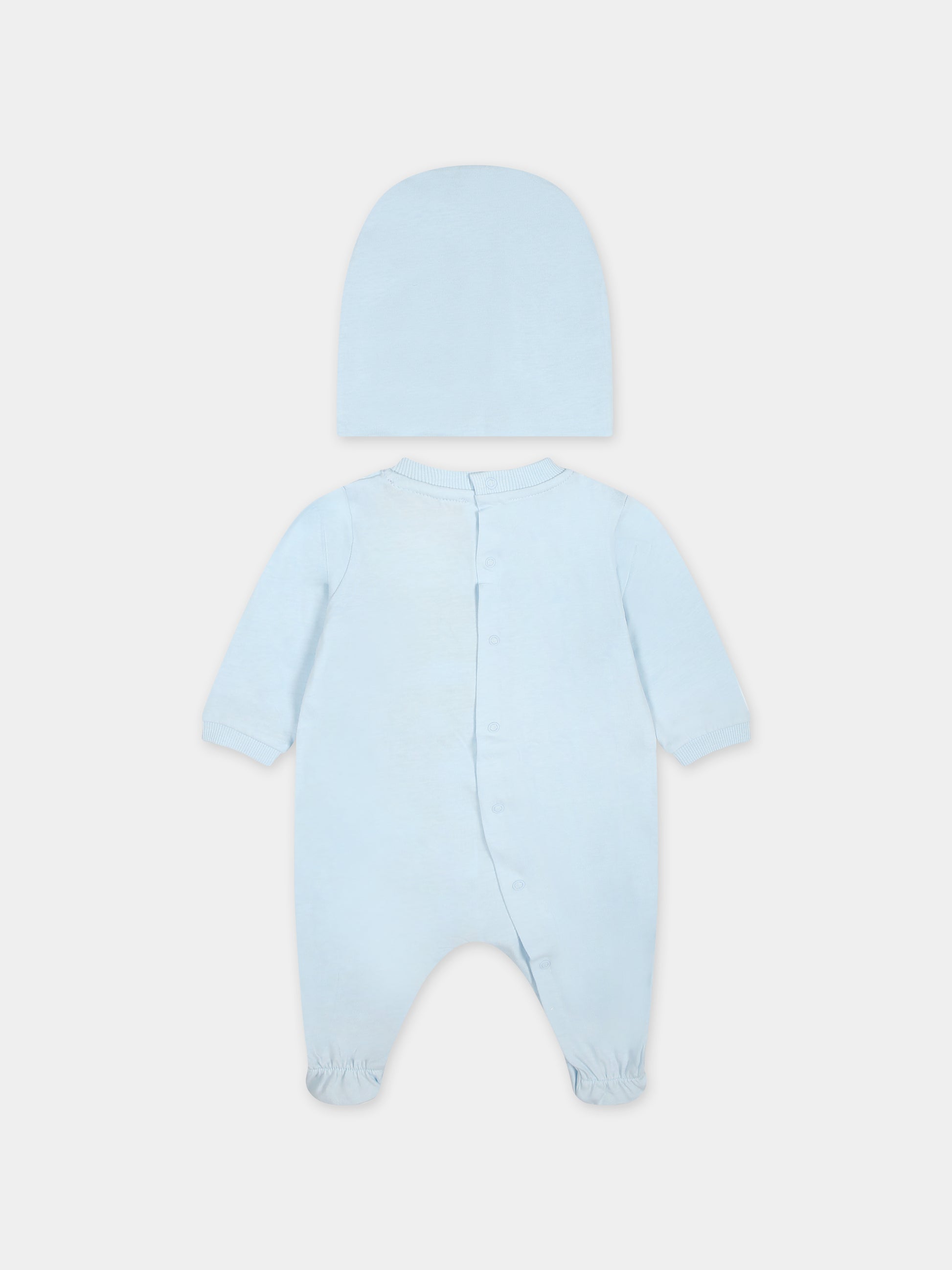 Set celeste per neonato con Teddy Bear,Moschino Kids,MUY05Z LAA17 40304