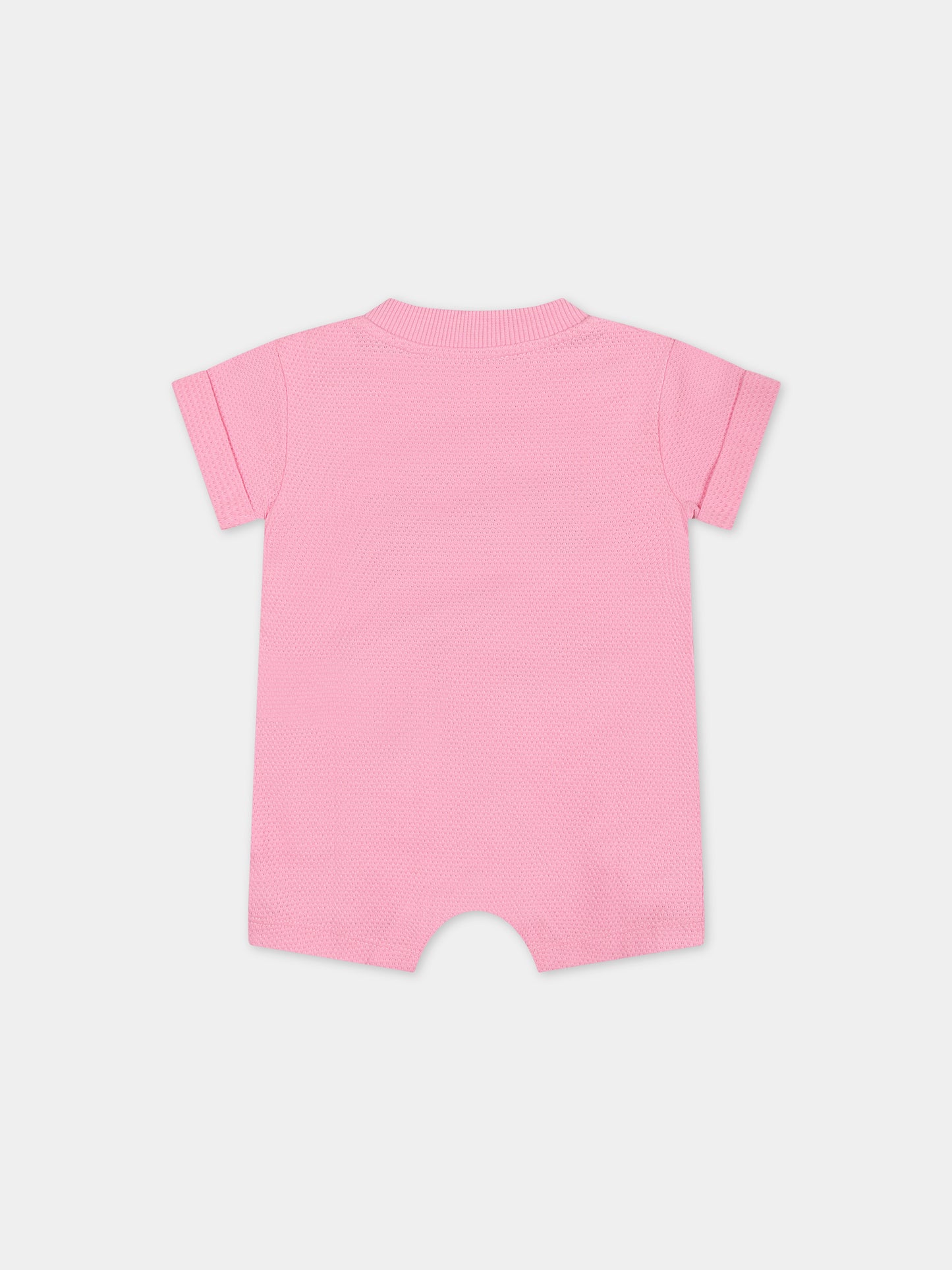 Pagliaccetto rosa per neonata con Teddy Bear,Moschino Kids,MUY061 LIA20 50206