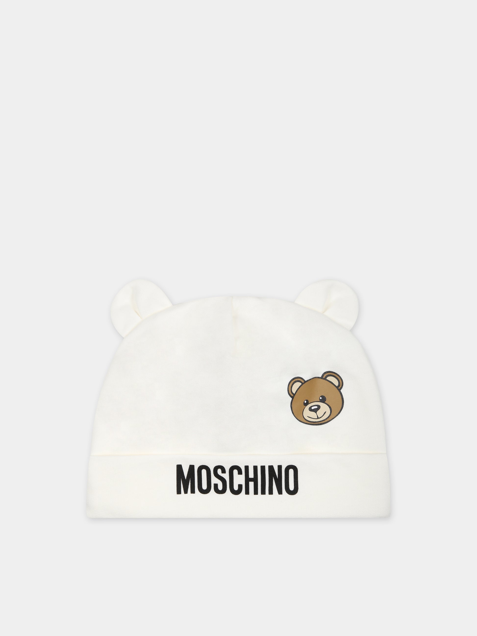 Set bianco per neonati con Teddy Bear,Moschino Kids,MUY06Q LCA19 10063