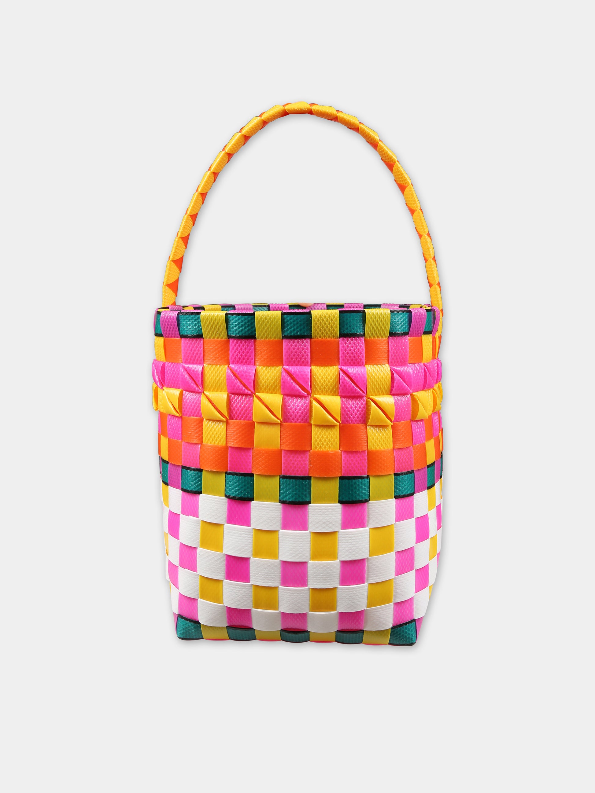 Borsa multicolor per bambina con logo,Marni Kids,M00332 M00IW MW62F 0M340